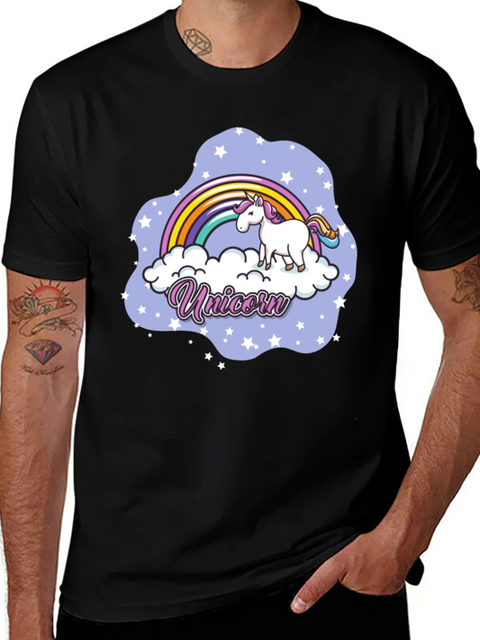 Rebbecca Unicorn Rainbow Cloud Graphic T-Shirt
