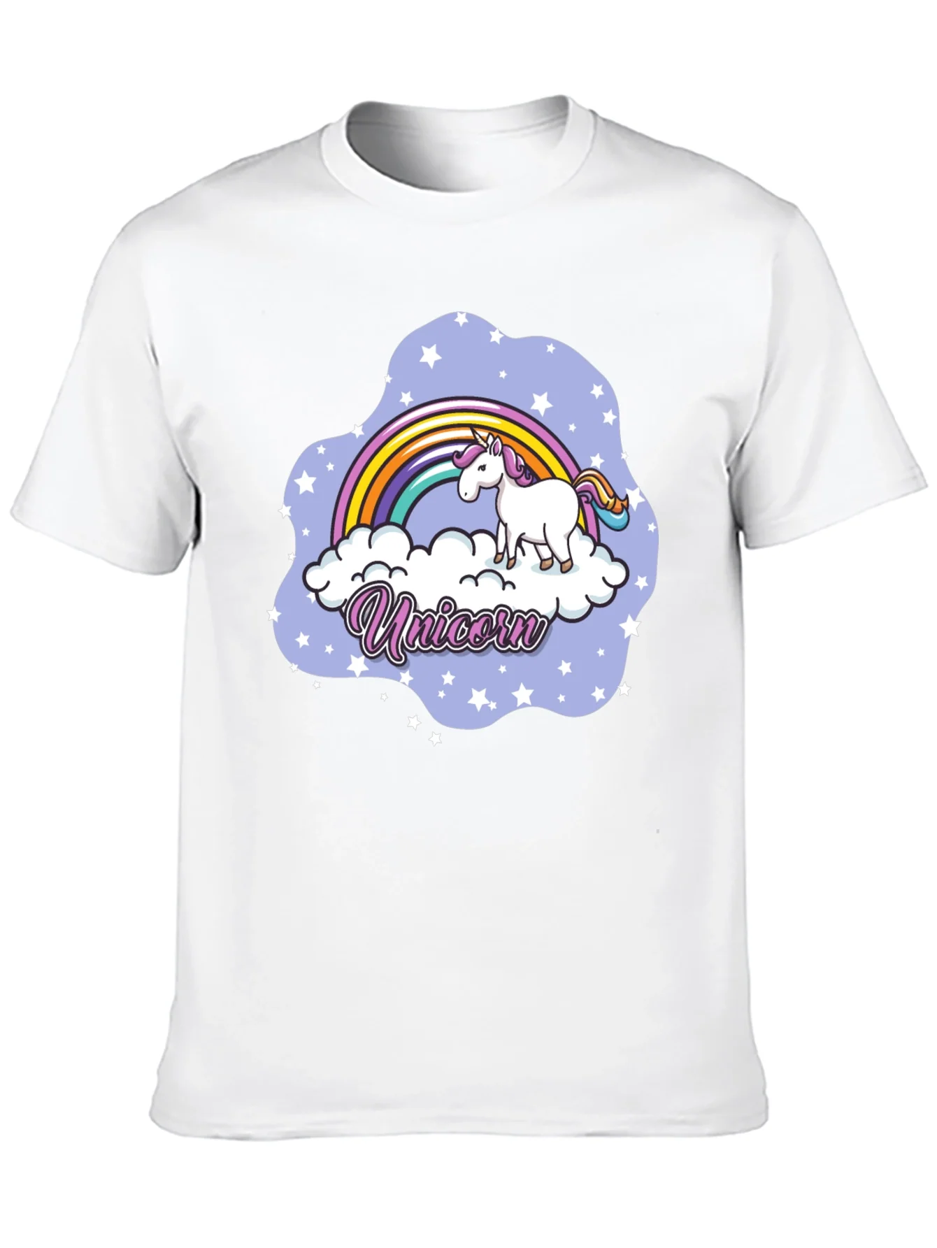 Rebbecca Unicorn Rainbow Cloud Graphic T-Shirt