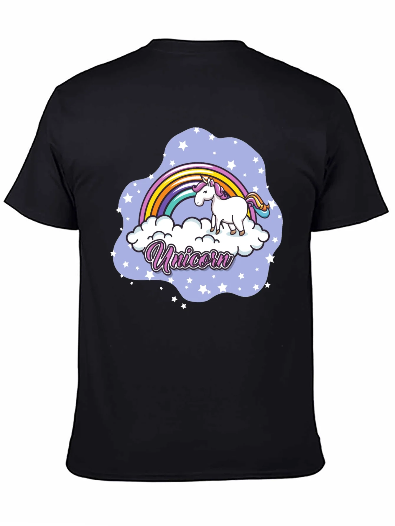 Rebbecca Unicorn Rainbow Cloud Graphic T-Shirt
