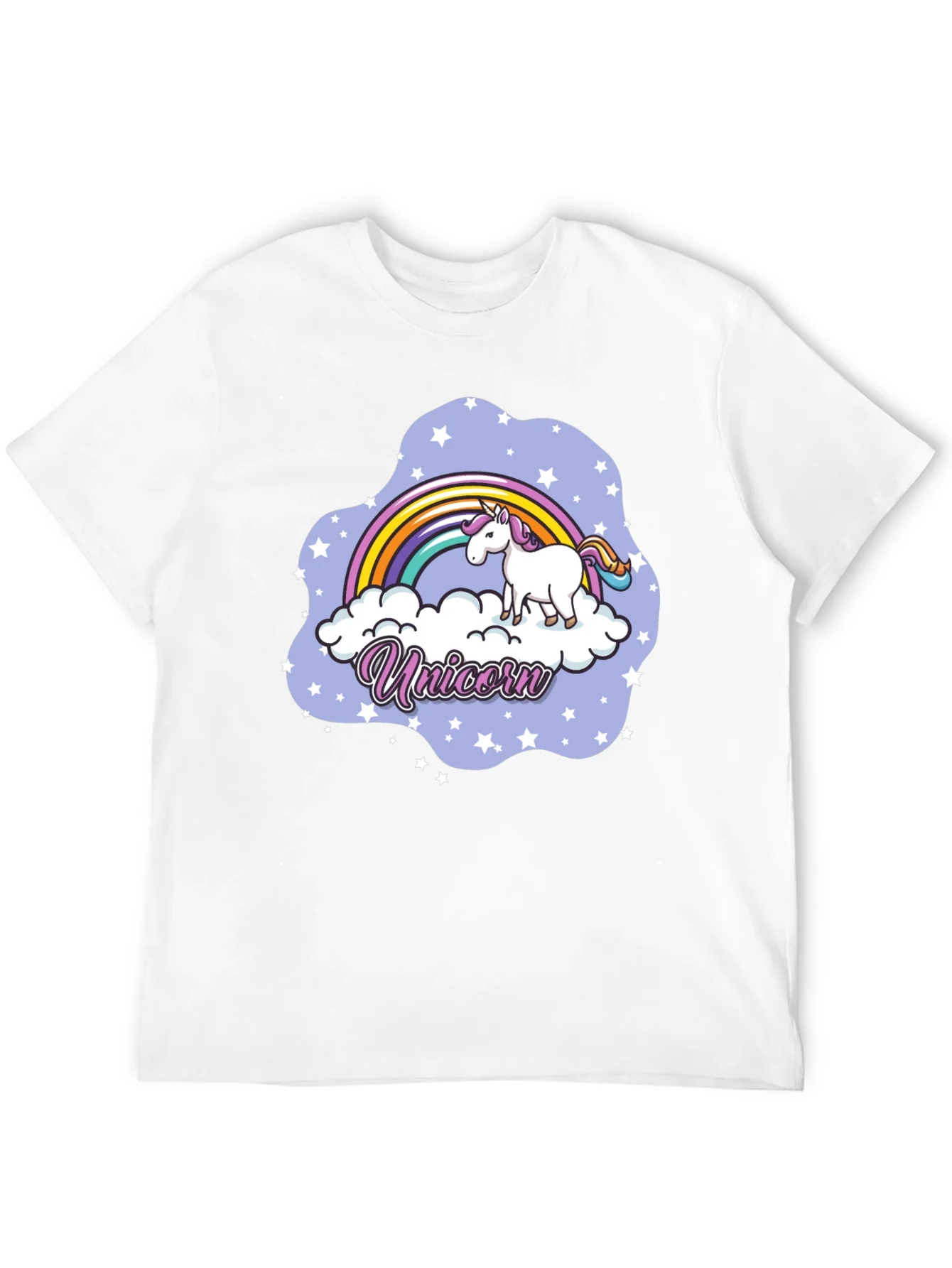Rebbecca Unicorn Rainbow Cloud Graphic T-Shirt