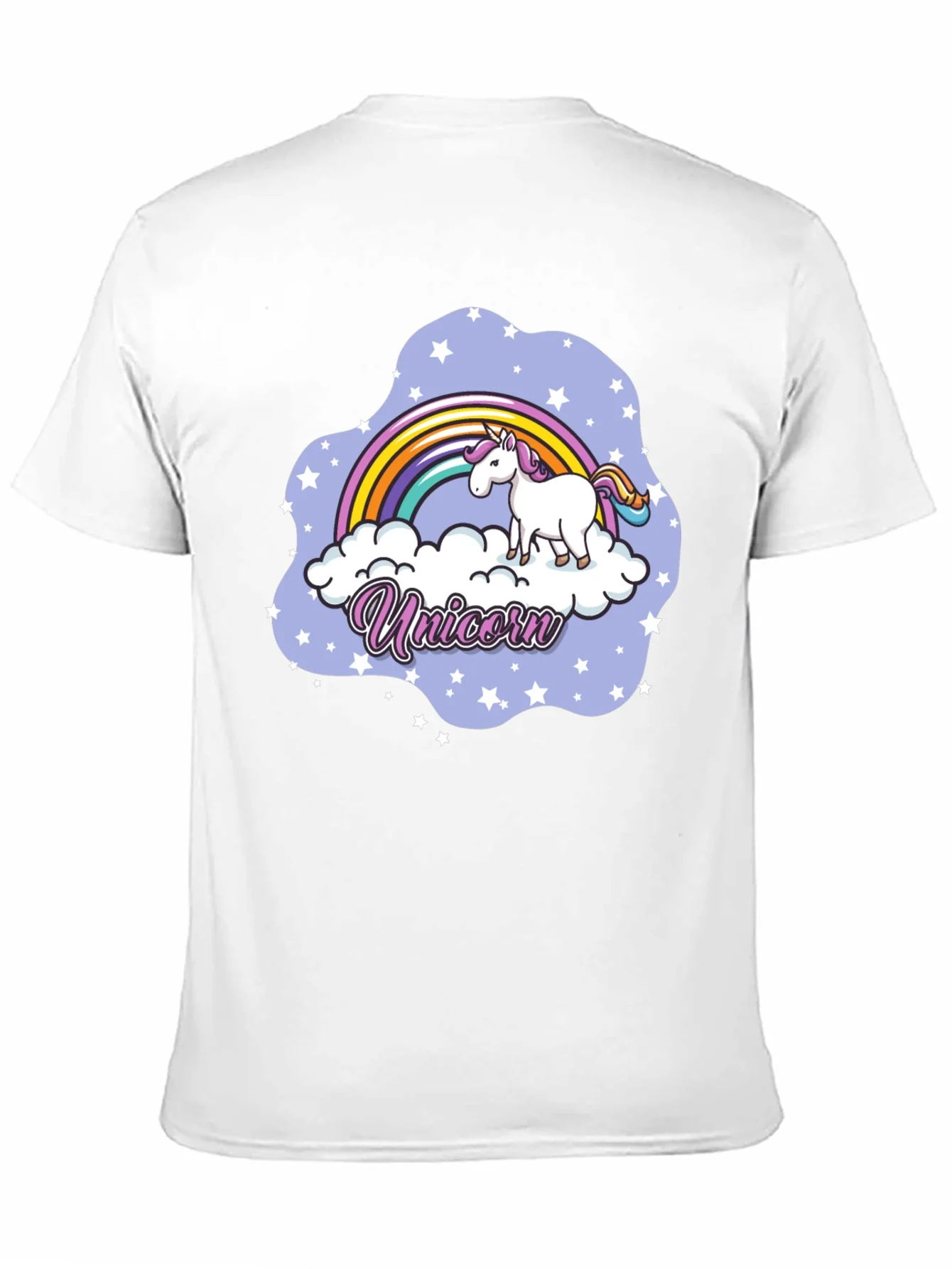 Rebbecca Unicorn Rainbow Cloud Graphic T-Shirt