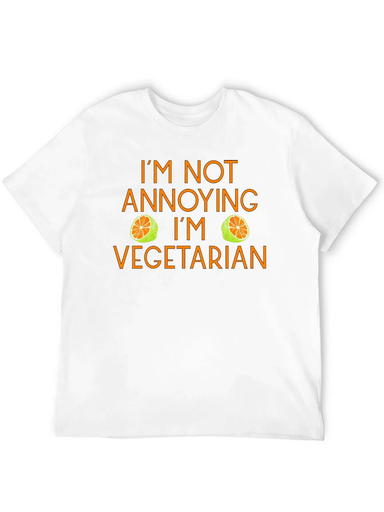 Camiseta Negra No Soy Molesto Soy Vegetariano