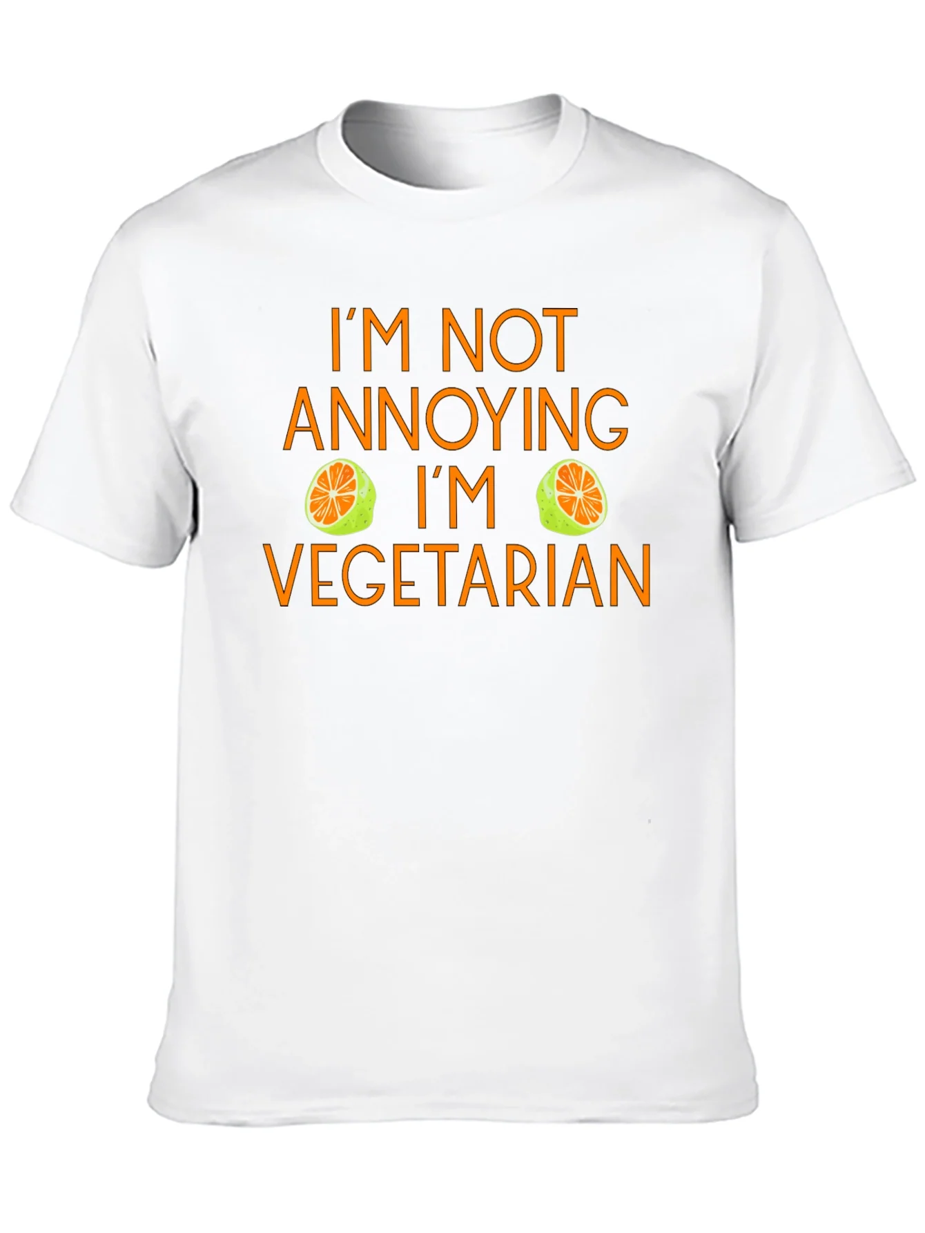 Camiseta Negra No Soy Molesto Soy Vegetariano