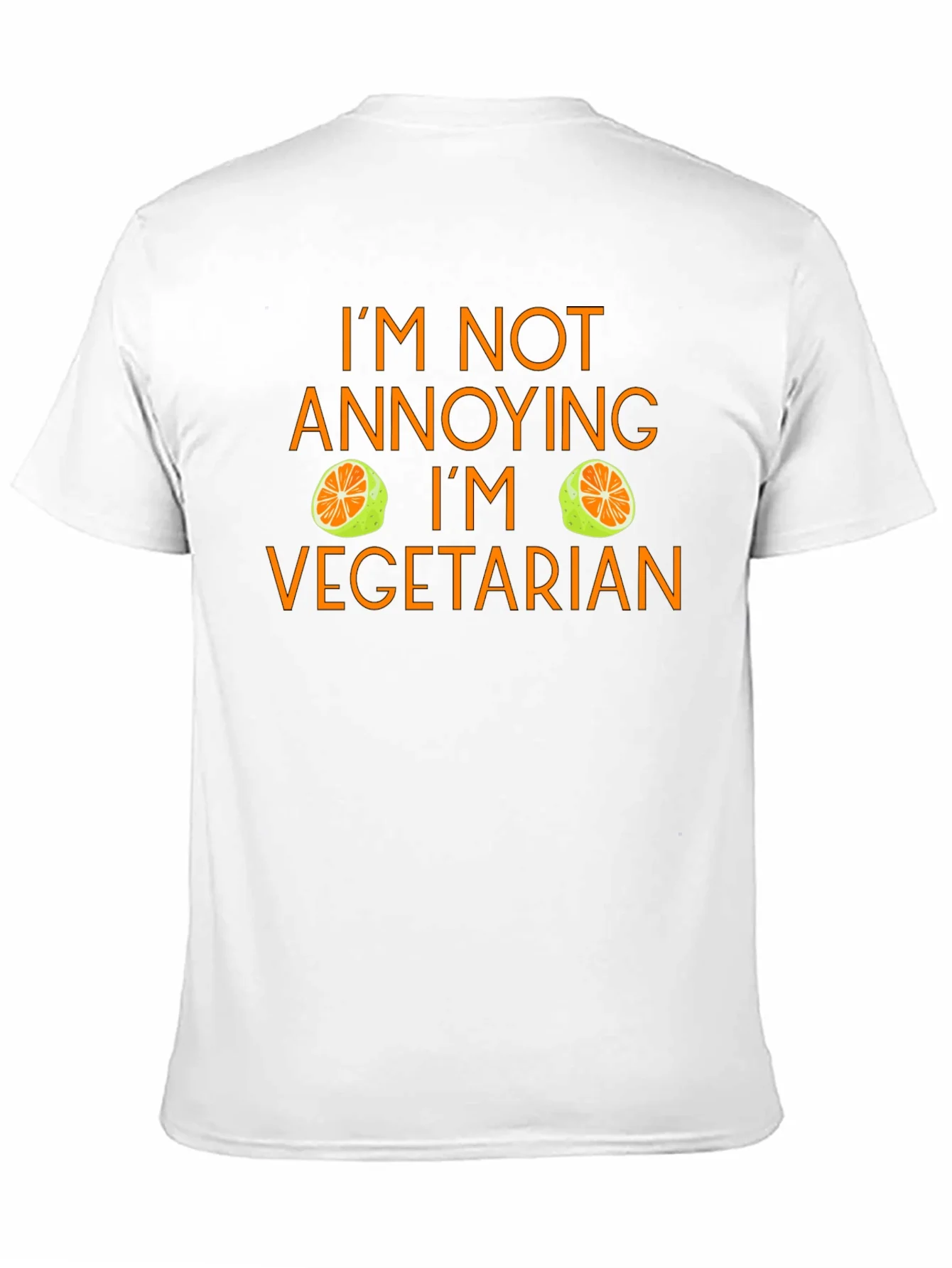 Camiseta Negra No Soy Molesto Soy Vegetariano