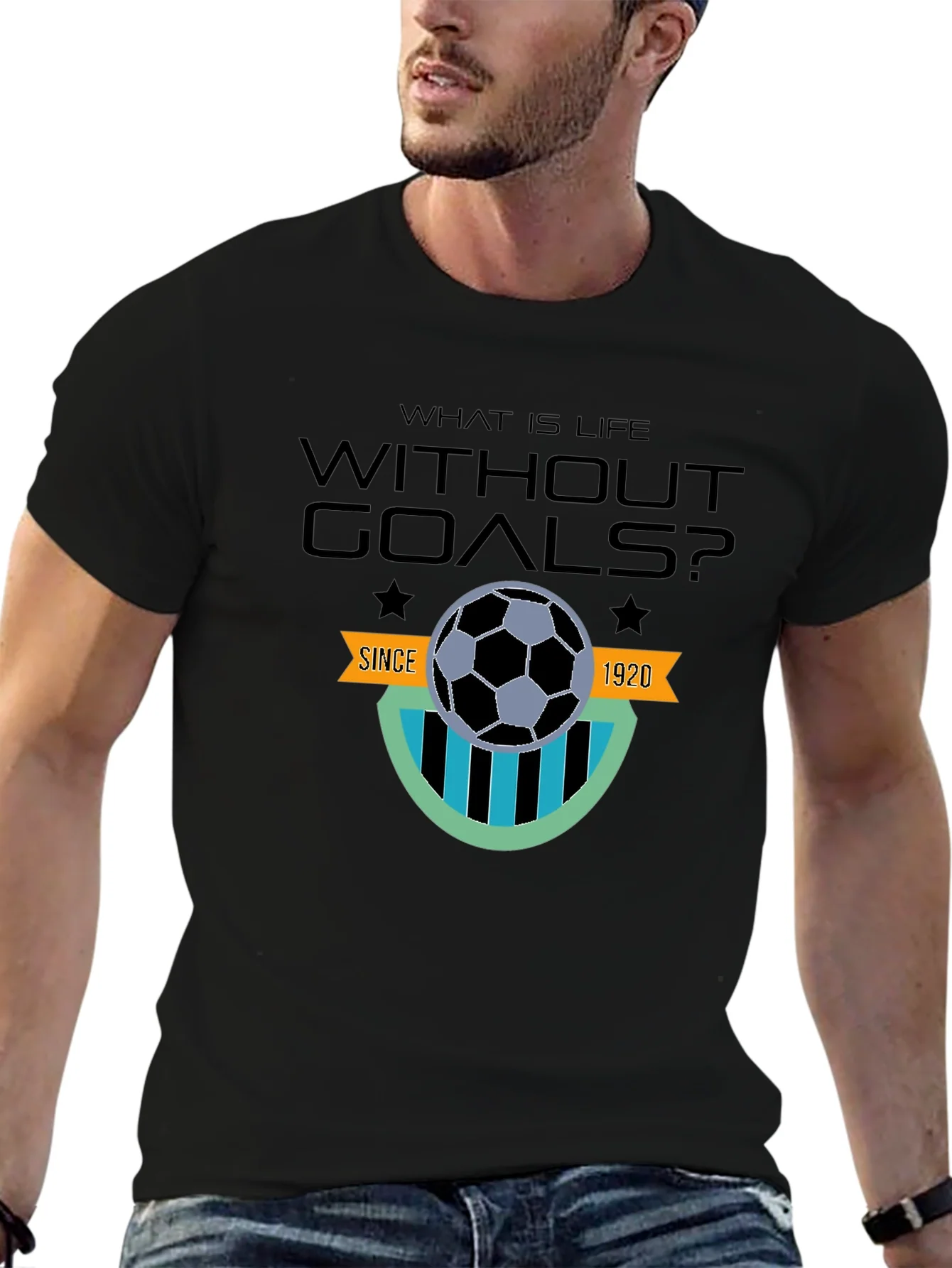 Camiseta Negra F¨²tbol Sin Metas Desde 1920