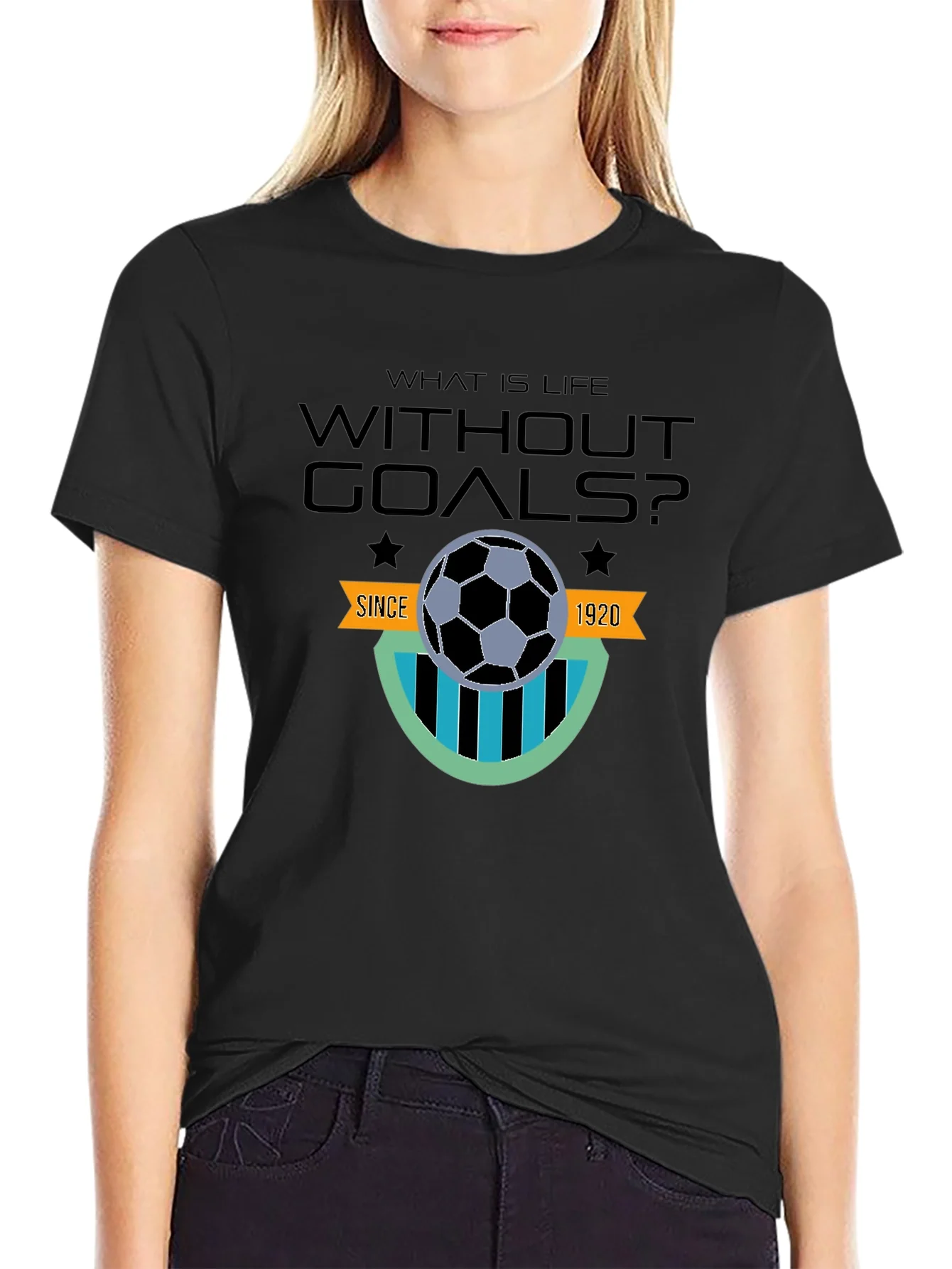 Camiseta Negra F¨²tbol Sin Metas Desde 1920