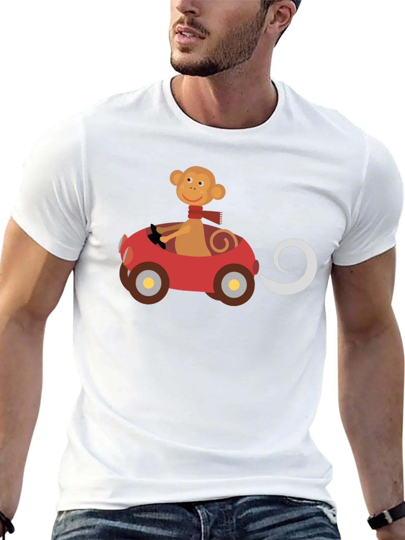 Camiseta Negra con Mono Conductor