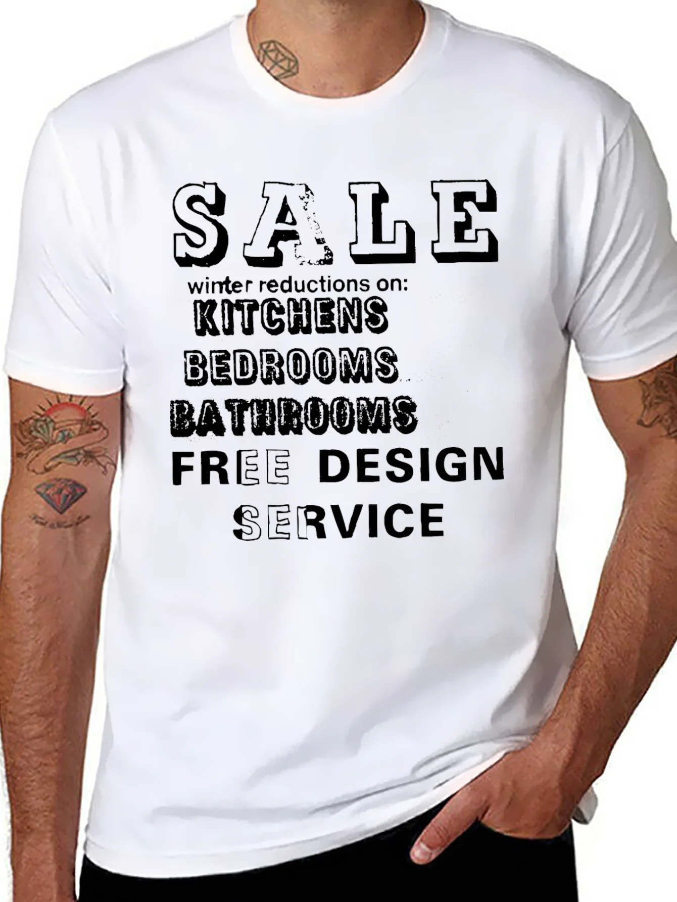 Camiseta Negra de Invierno con Dise?o de Oferta