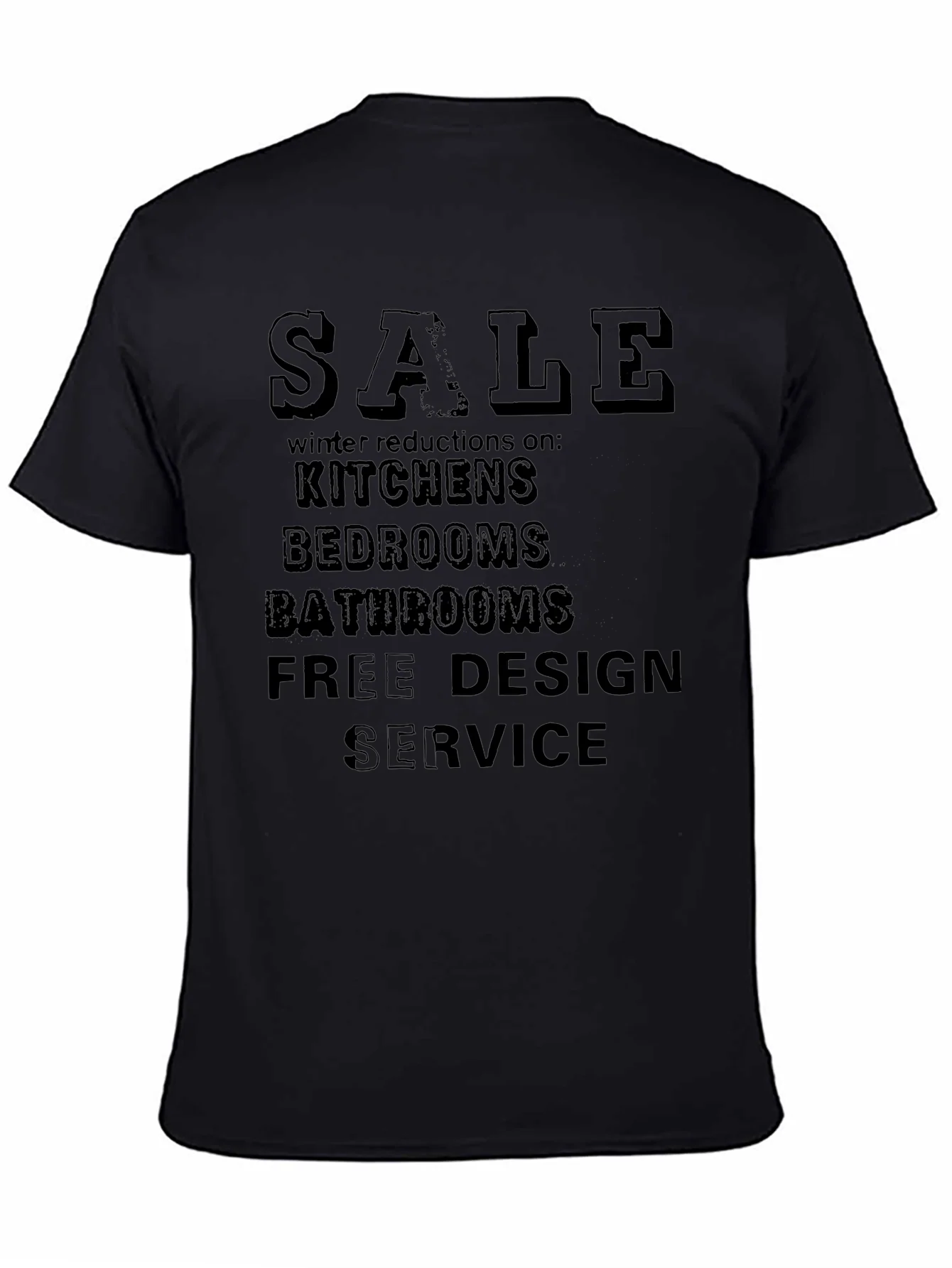 Camiseta Negra de Invierno con Dise?o de Oferta