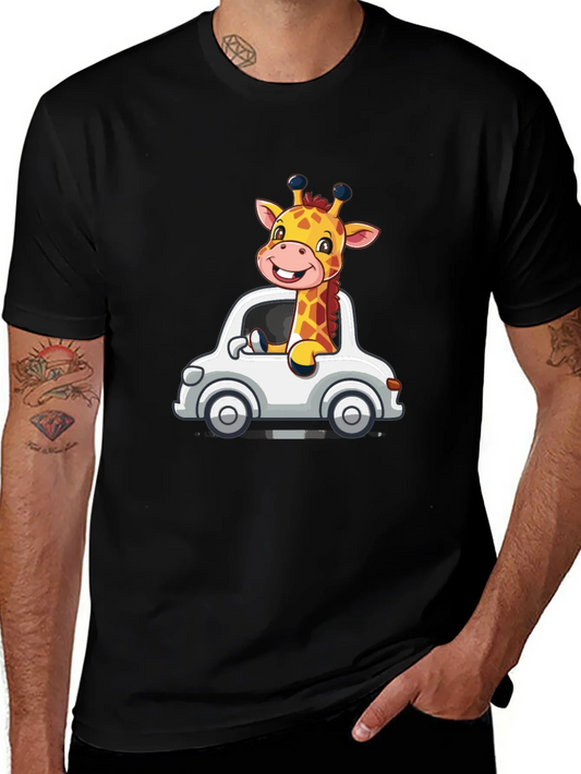 Rebbecca Giraffe Car Graphic T-Shirt