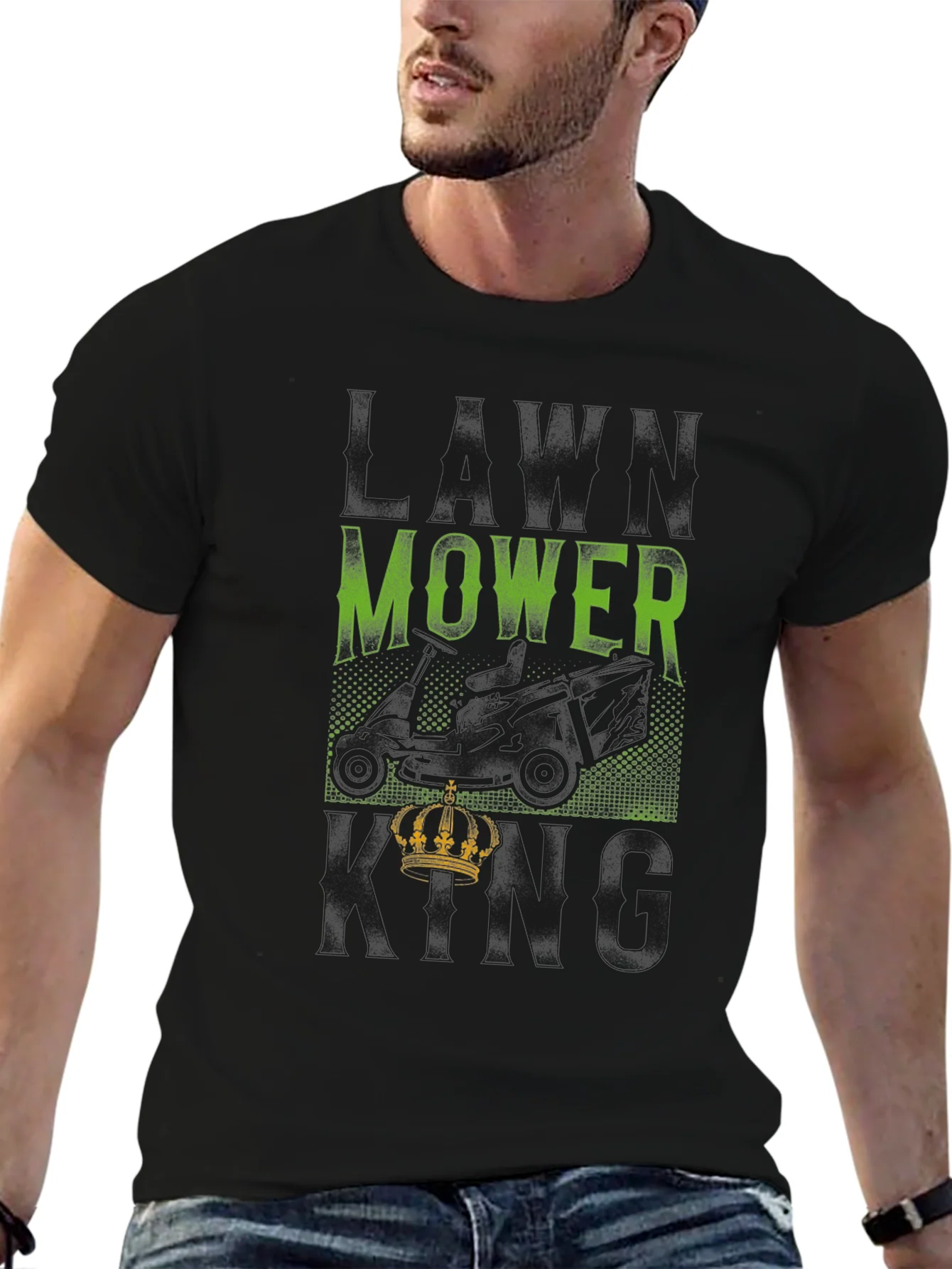 Camiseta Negra Lawn Mower King