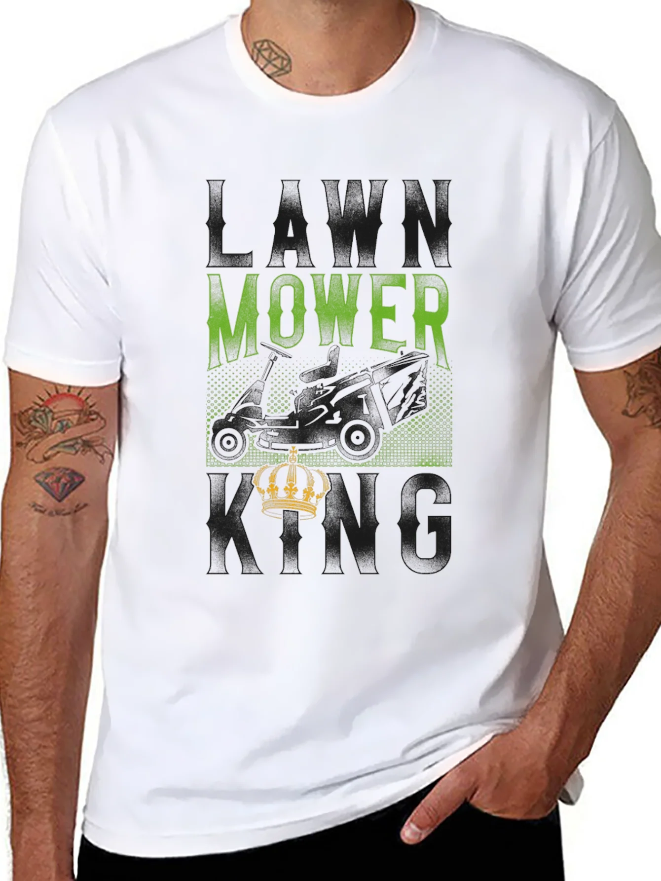 Camiseta Negra Lawn Mower King