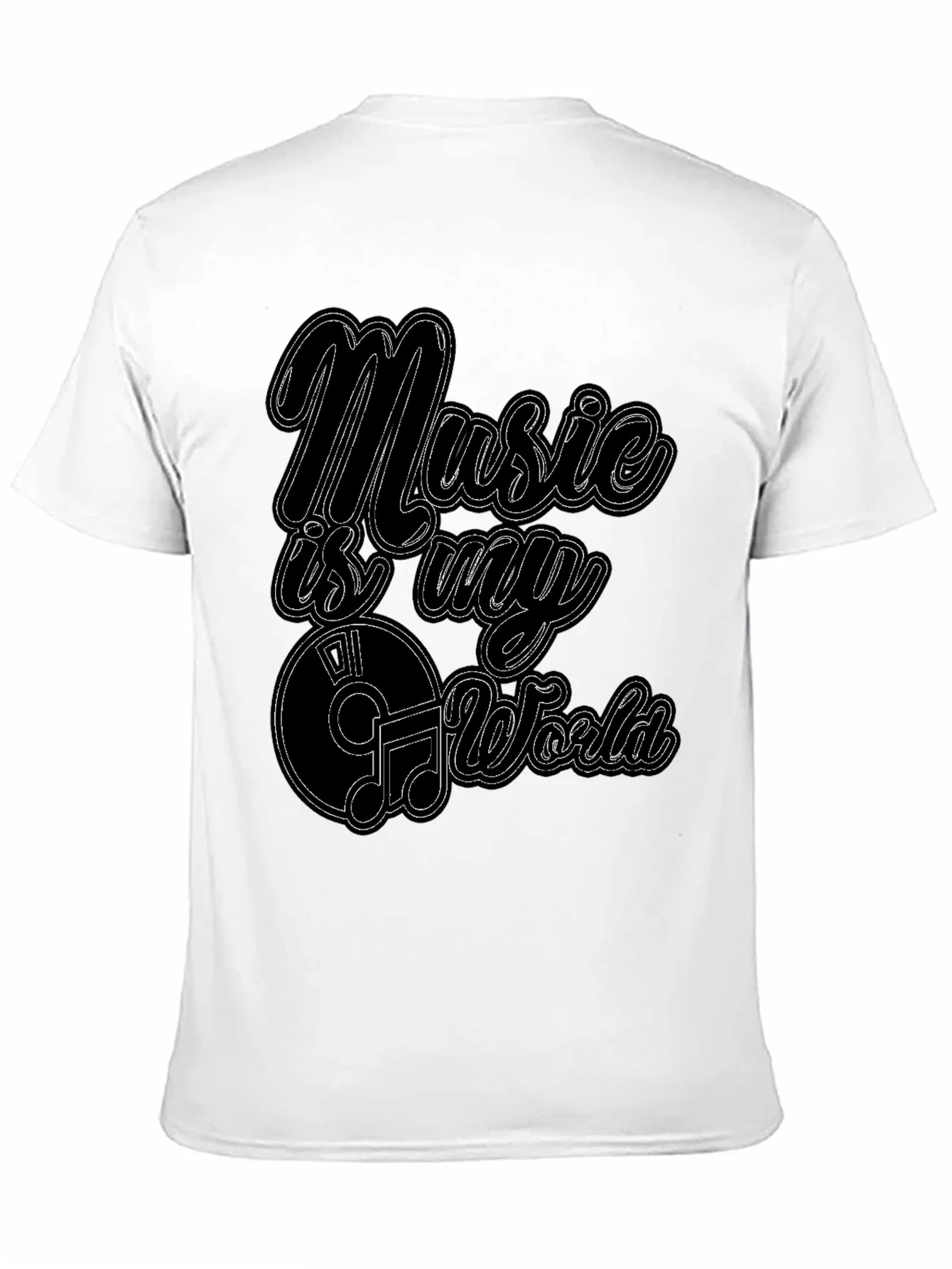 Rebbecca Music Is My World Graphic Black T-Shirt