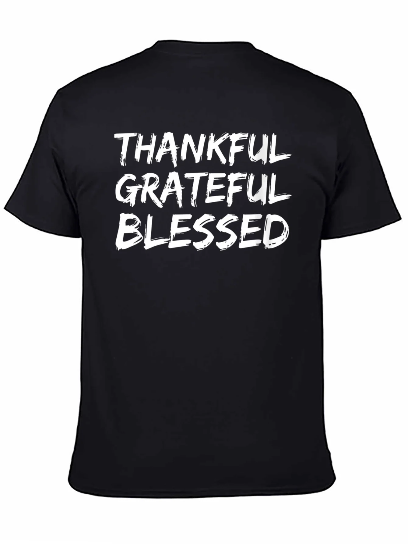 Camiseta Hombre: Agradecido Bendecido Agradecido