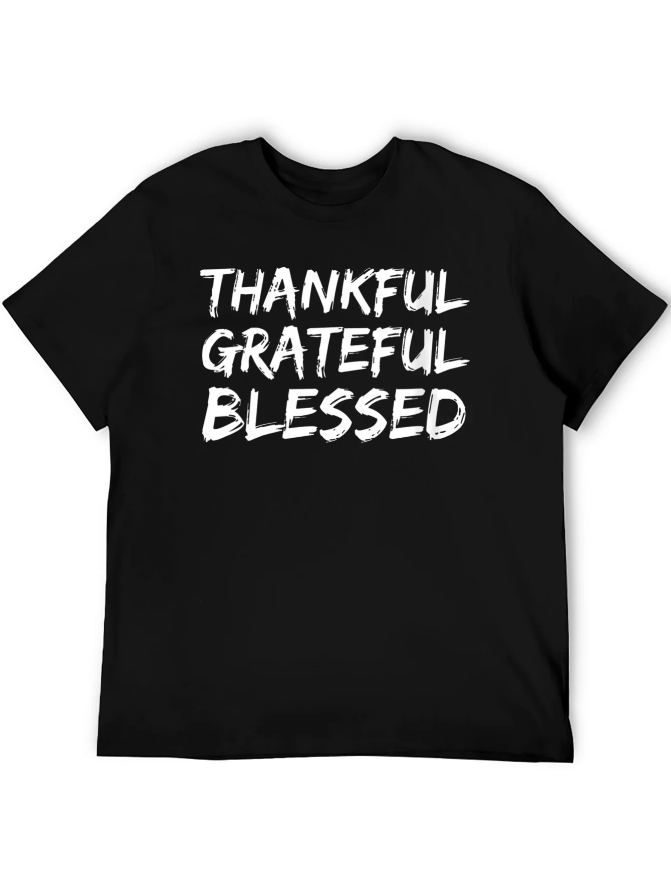 Camiseta Hombre: Agradecido Bendecido Agradecido