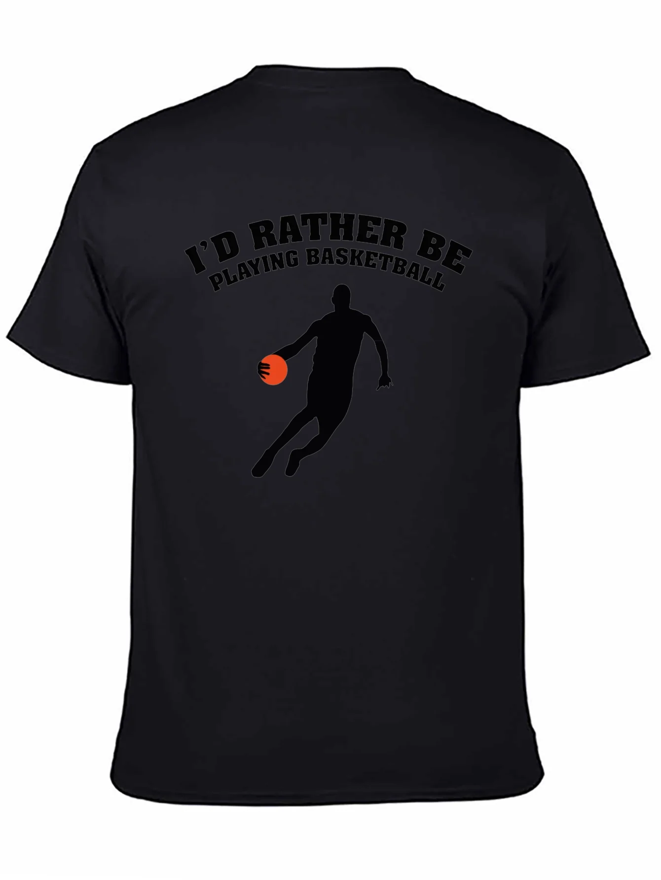 Camiseta Negra: Preferir¨ªa Estar Jugando Baloncesto