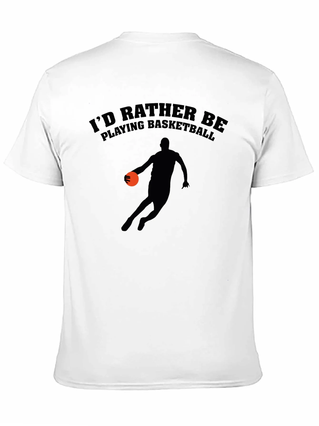 Camiseta Negra: Preferir¨ªa Estar Jugando Baloncesto