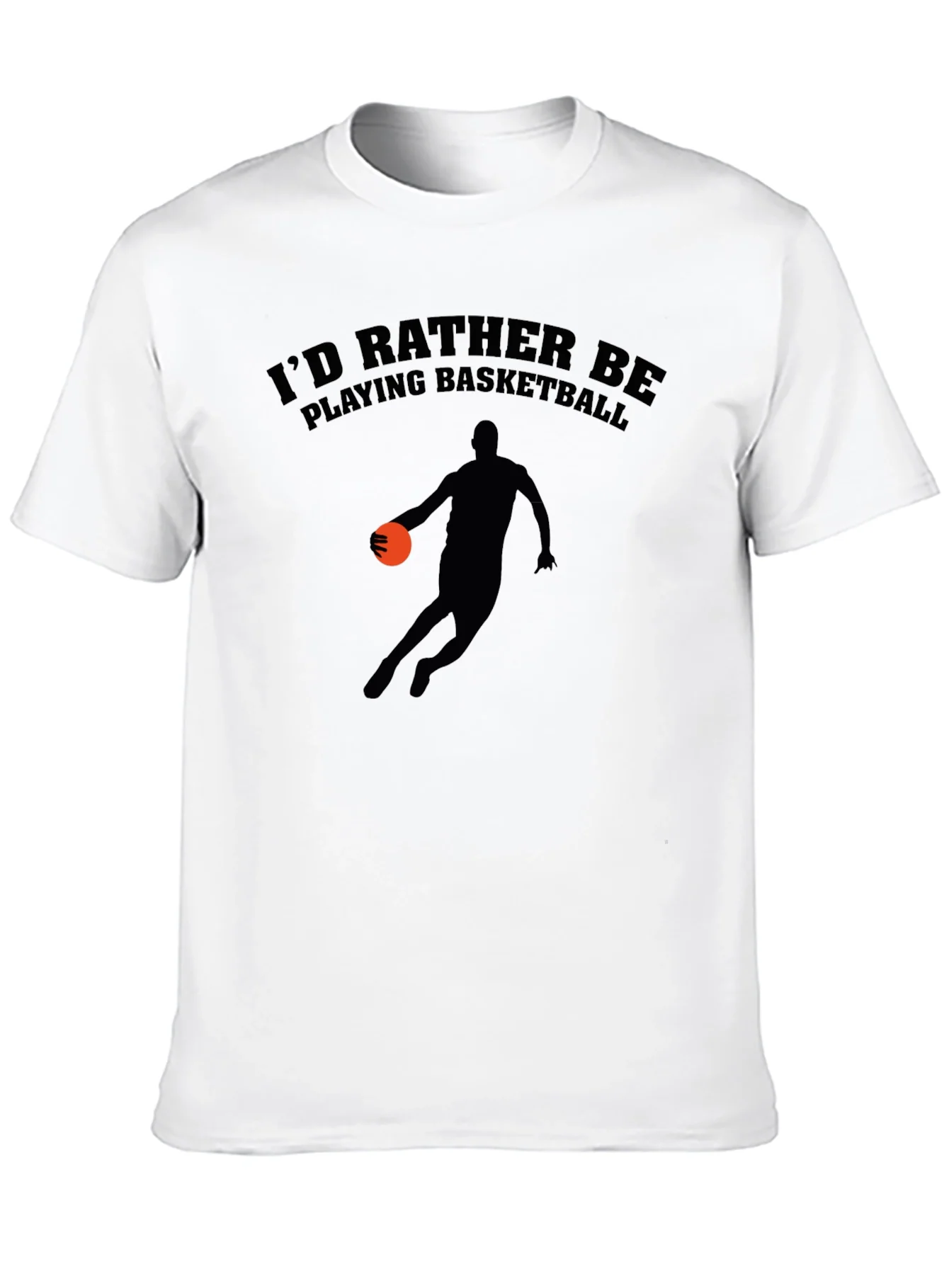 Camiseta Negra: Preferir¨ªa Estar Jugando Baloncesto