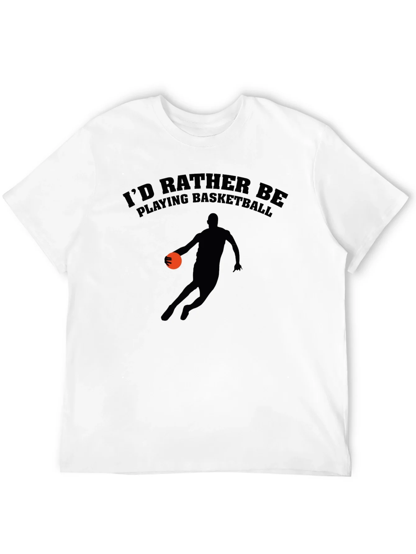 Camiseta Negra: Preferir¨ªa Estar Jugando Baloncesto