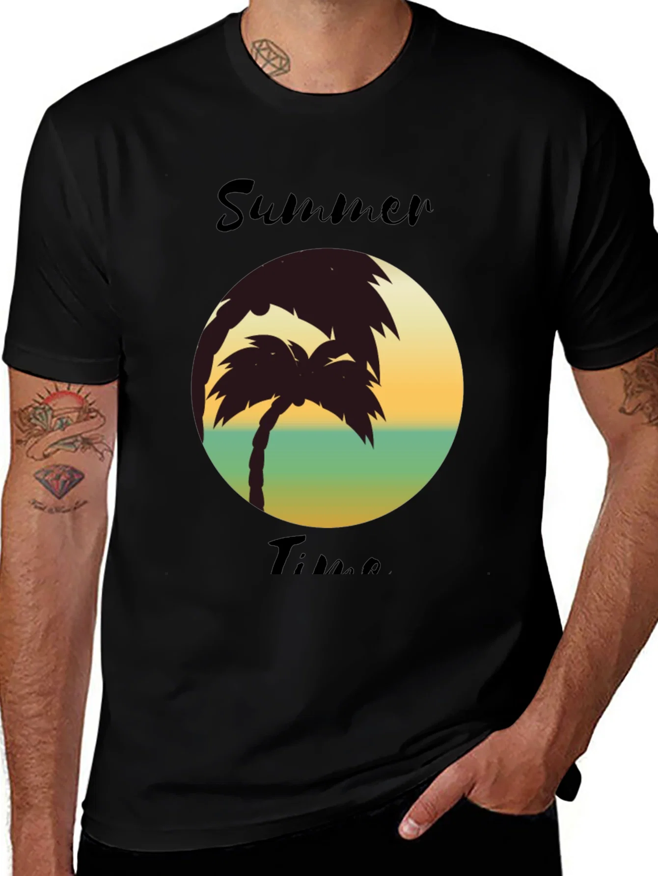 Rebbecca Summer Time Palm Tree T-Shirt
