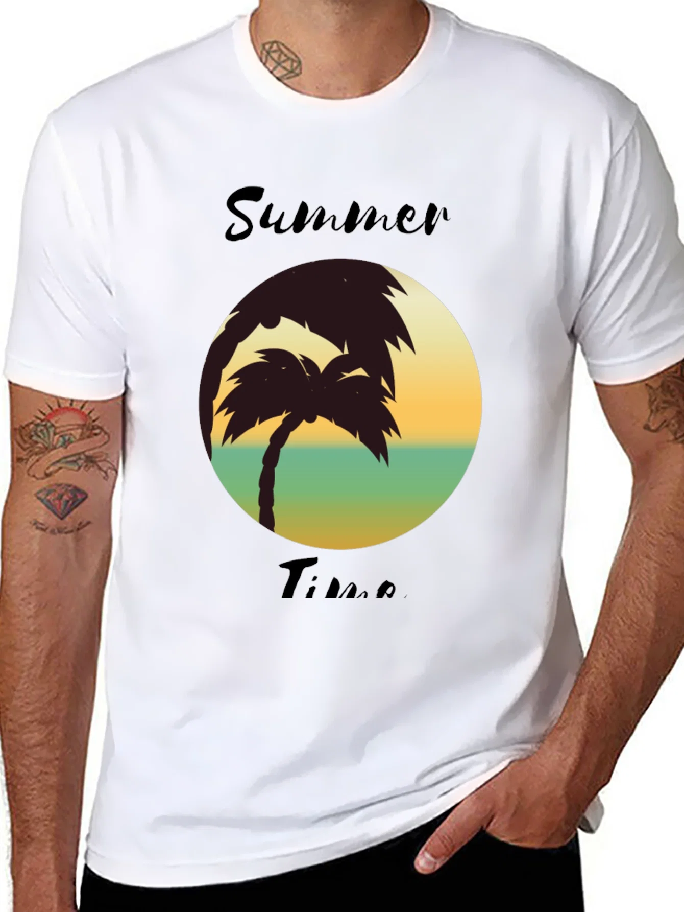 Rebbecca Summer Time Palm Tree T-Shirt