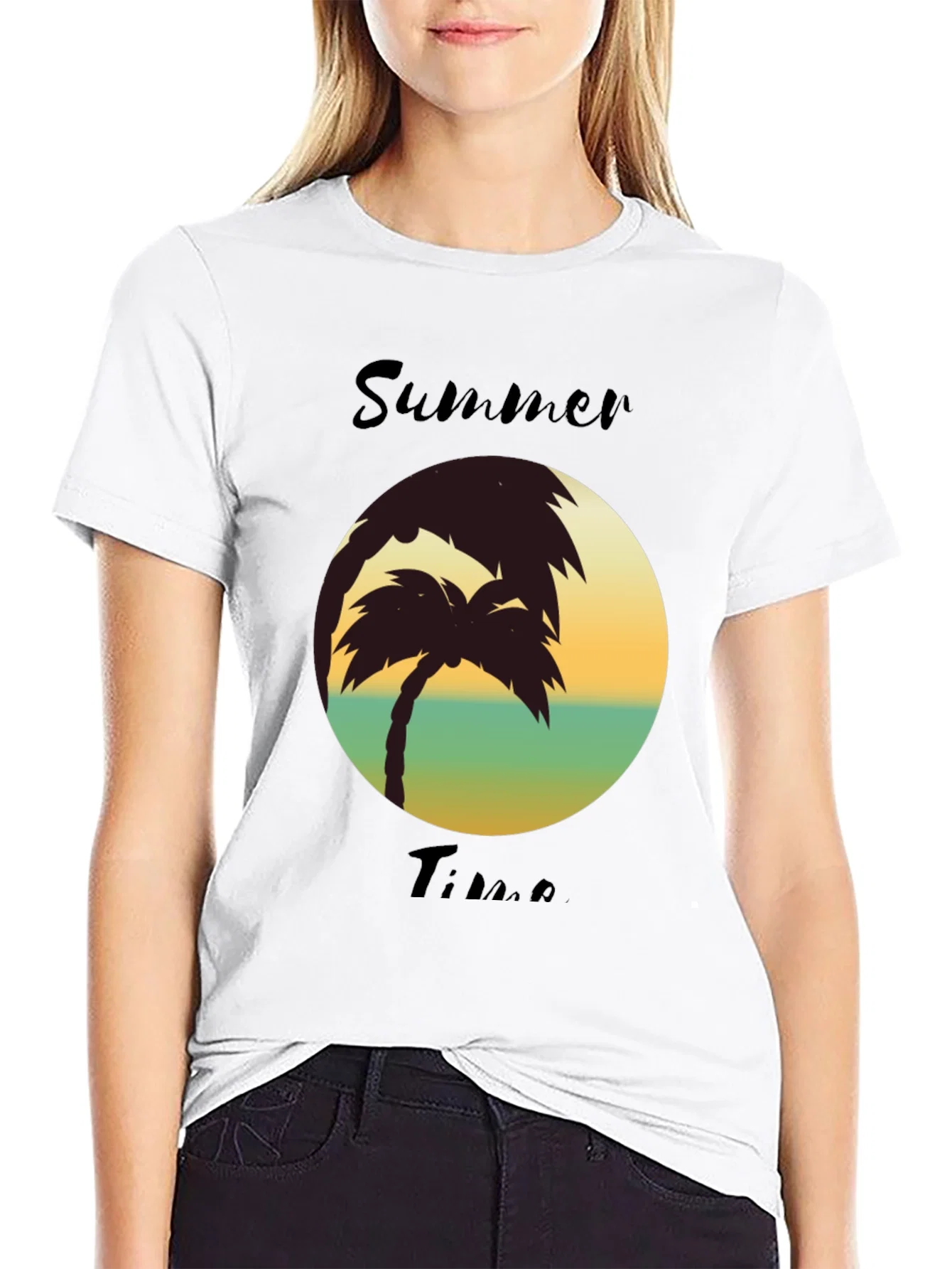 Rebbecca Summer Time Palm Tree T-Shirt