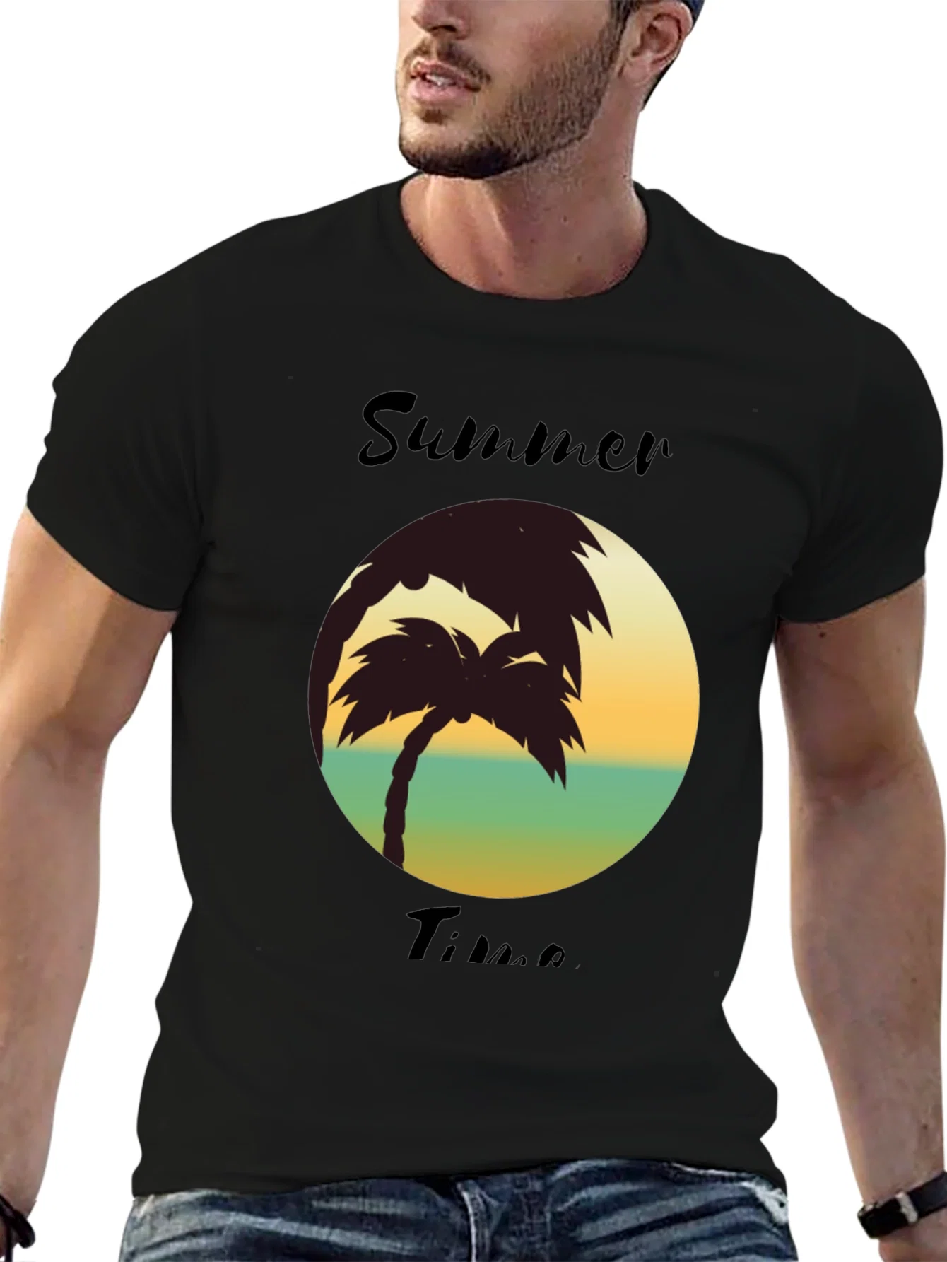 Rebbecca Summer Time Palm Tree T-Shirt