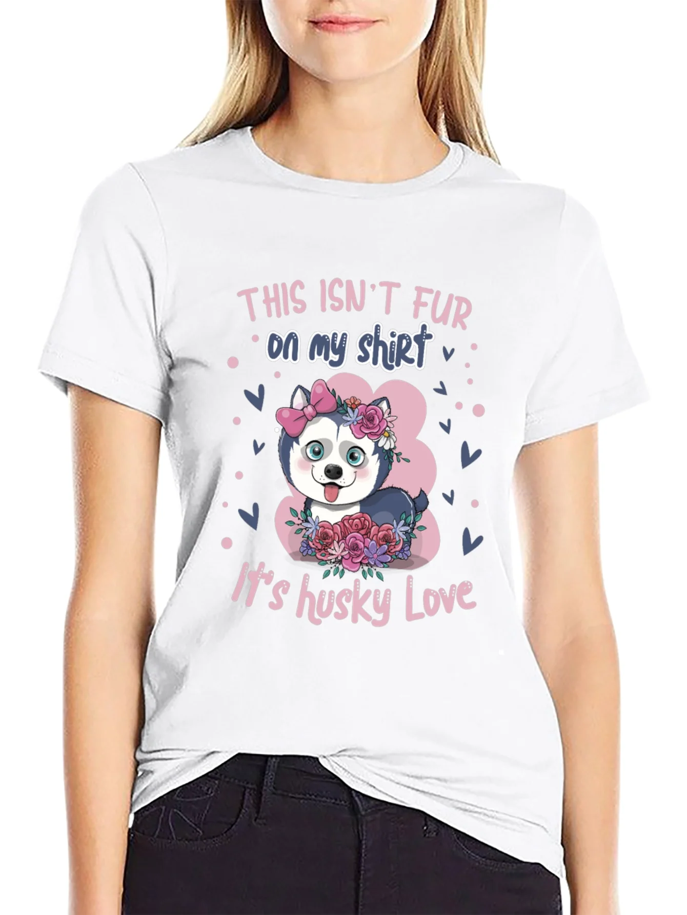 Camiseta Husky Love: No es pelo es amor!