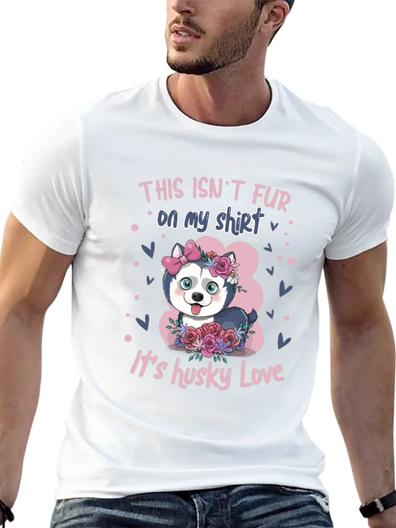 Camiseta Husky Love: No es pelo es amor!
