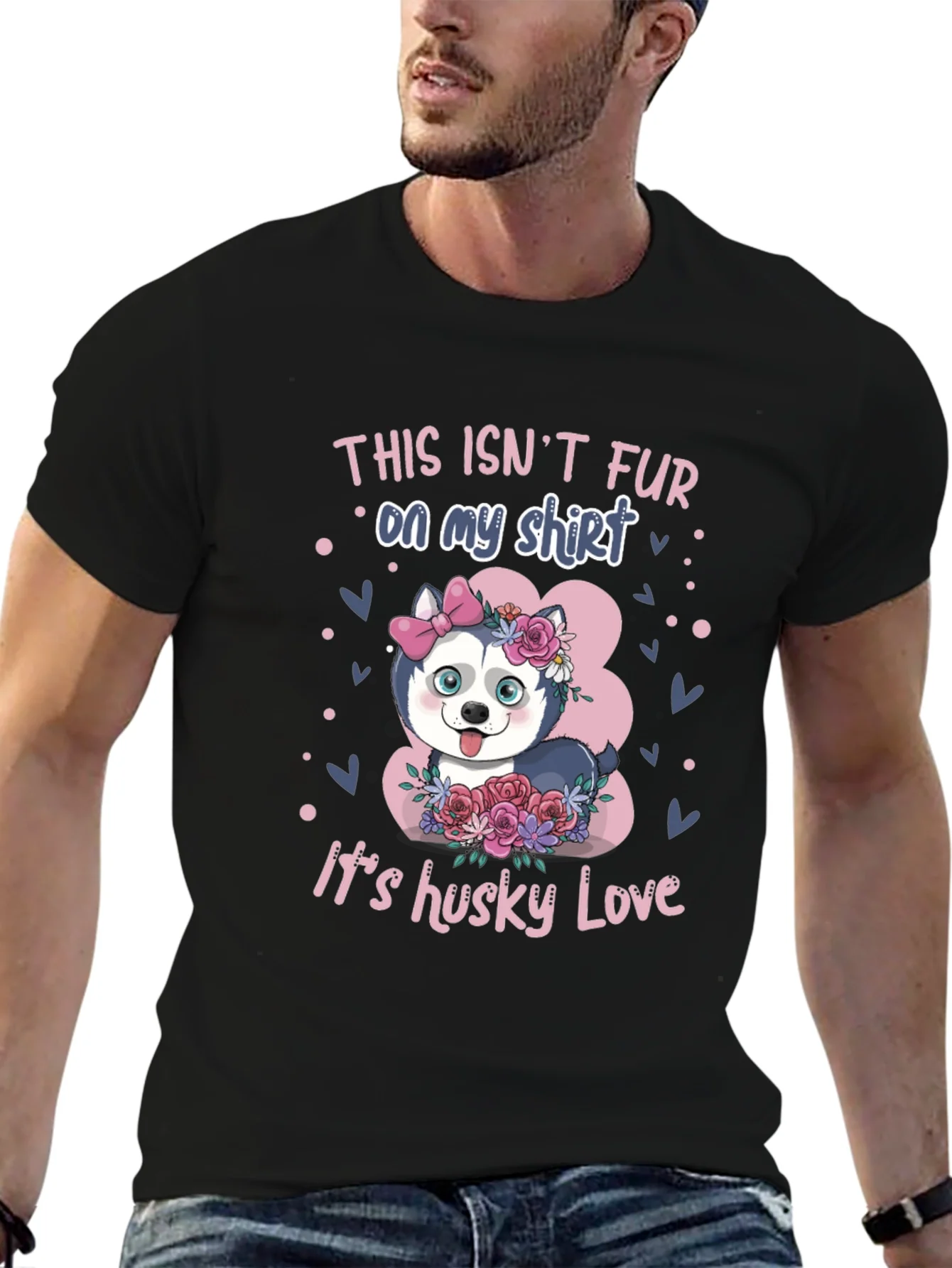 Camiseta Husky Love: No es pelo es amor!