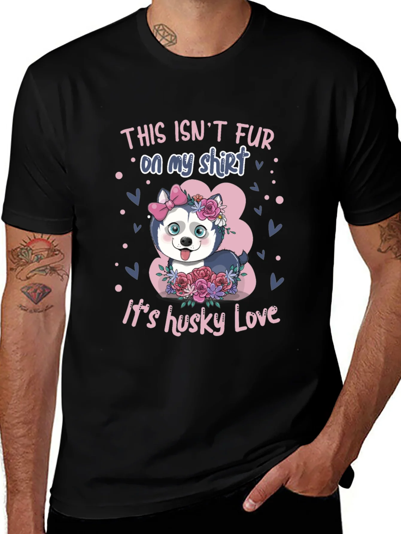 Camiseta Husky Love: No es pelo es amor!