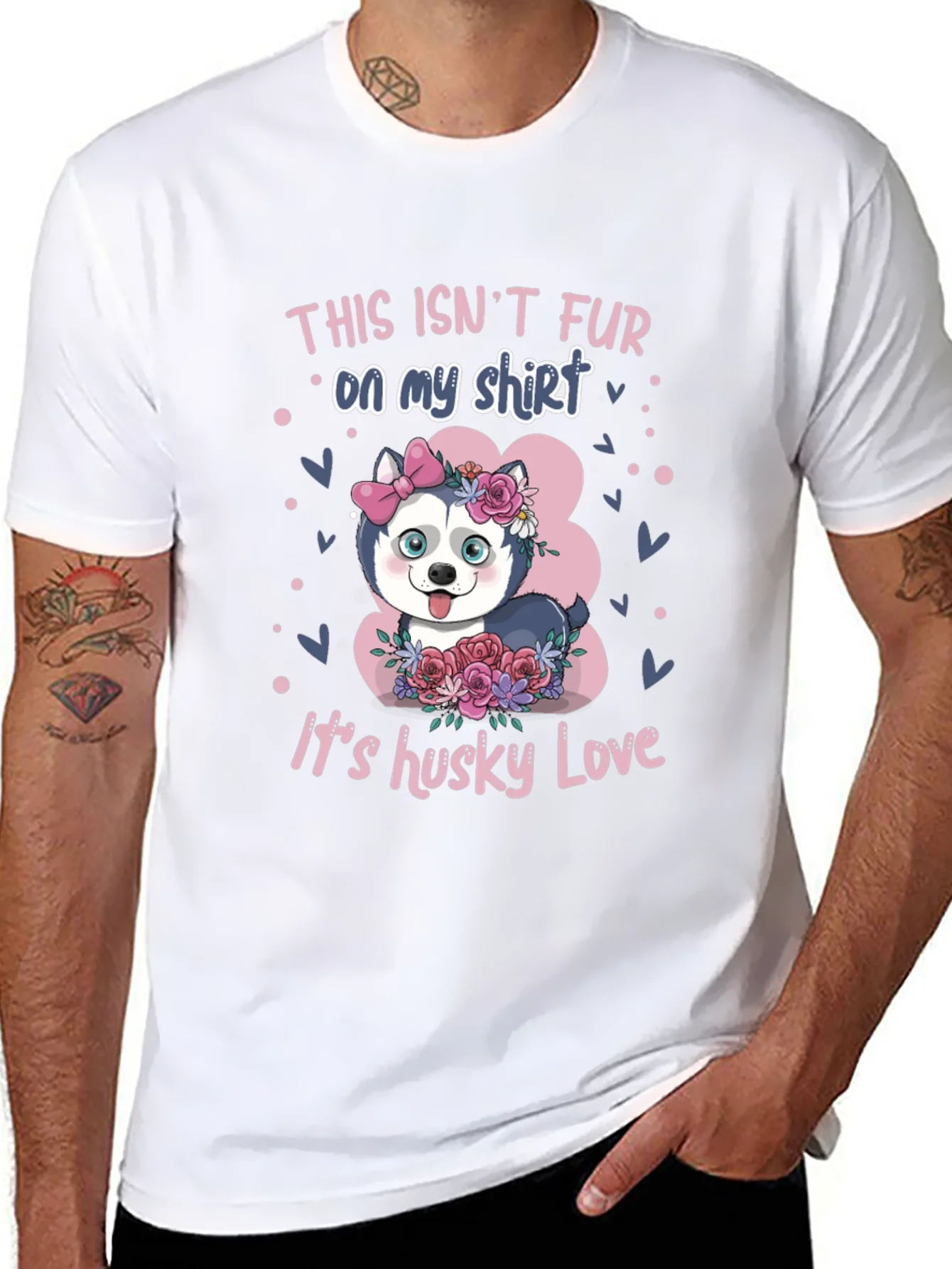 Camiseta Husky Love: No es pelo es amor!