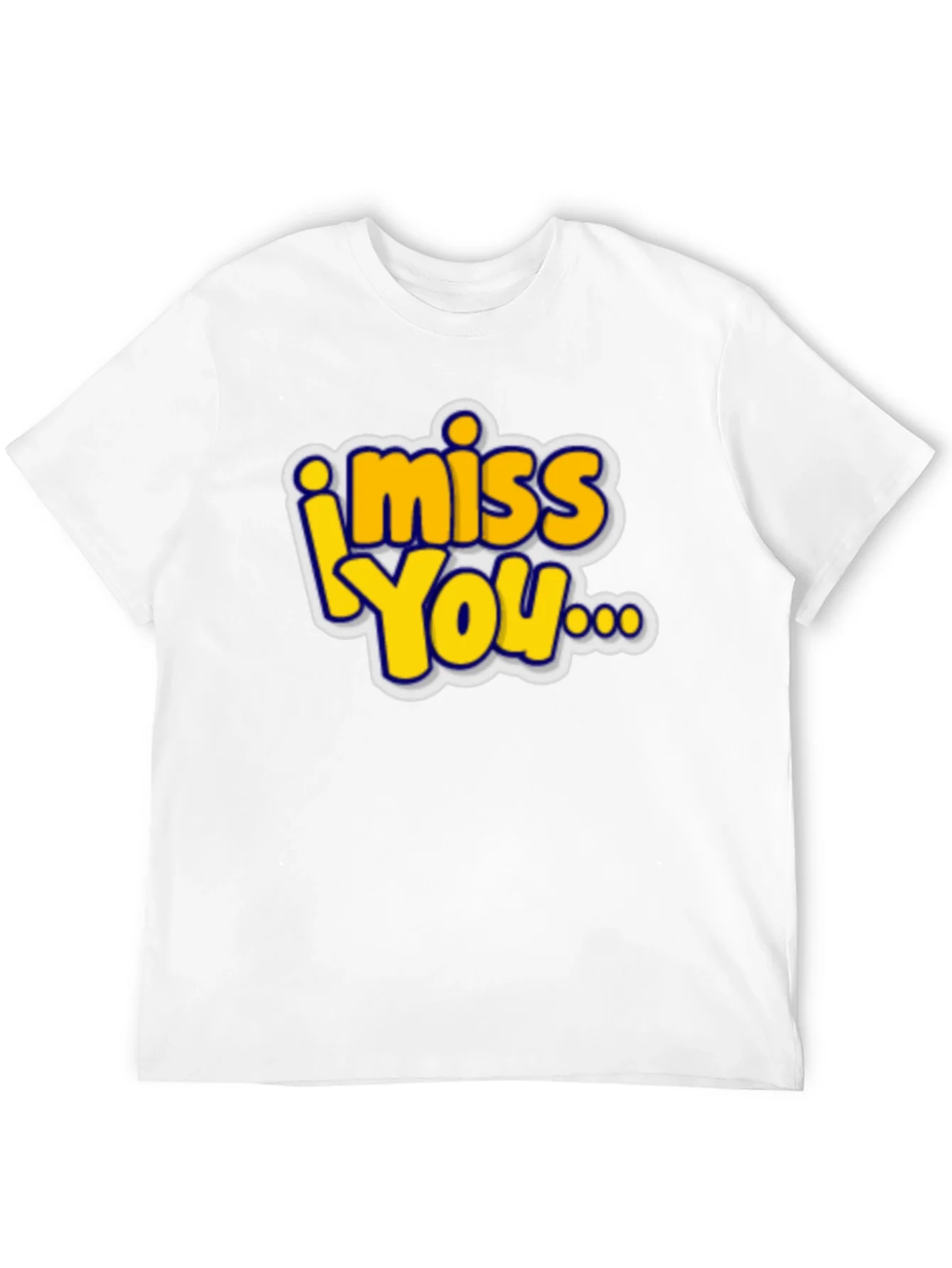 Rebbecca I Miss You Graphic T-Shirt - Black