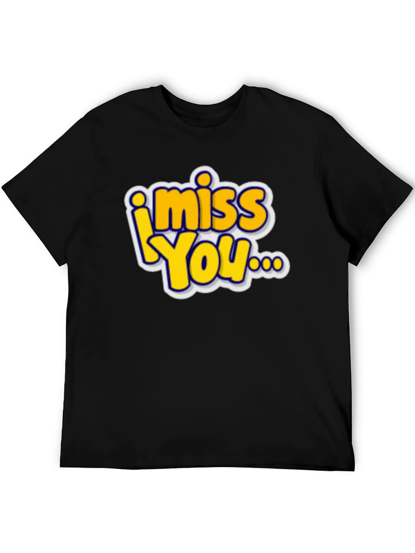 Rebbecca I Miss You Graphic T-Shirt - Black