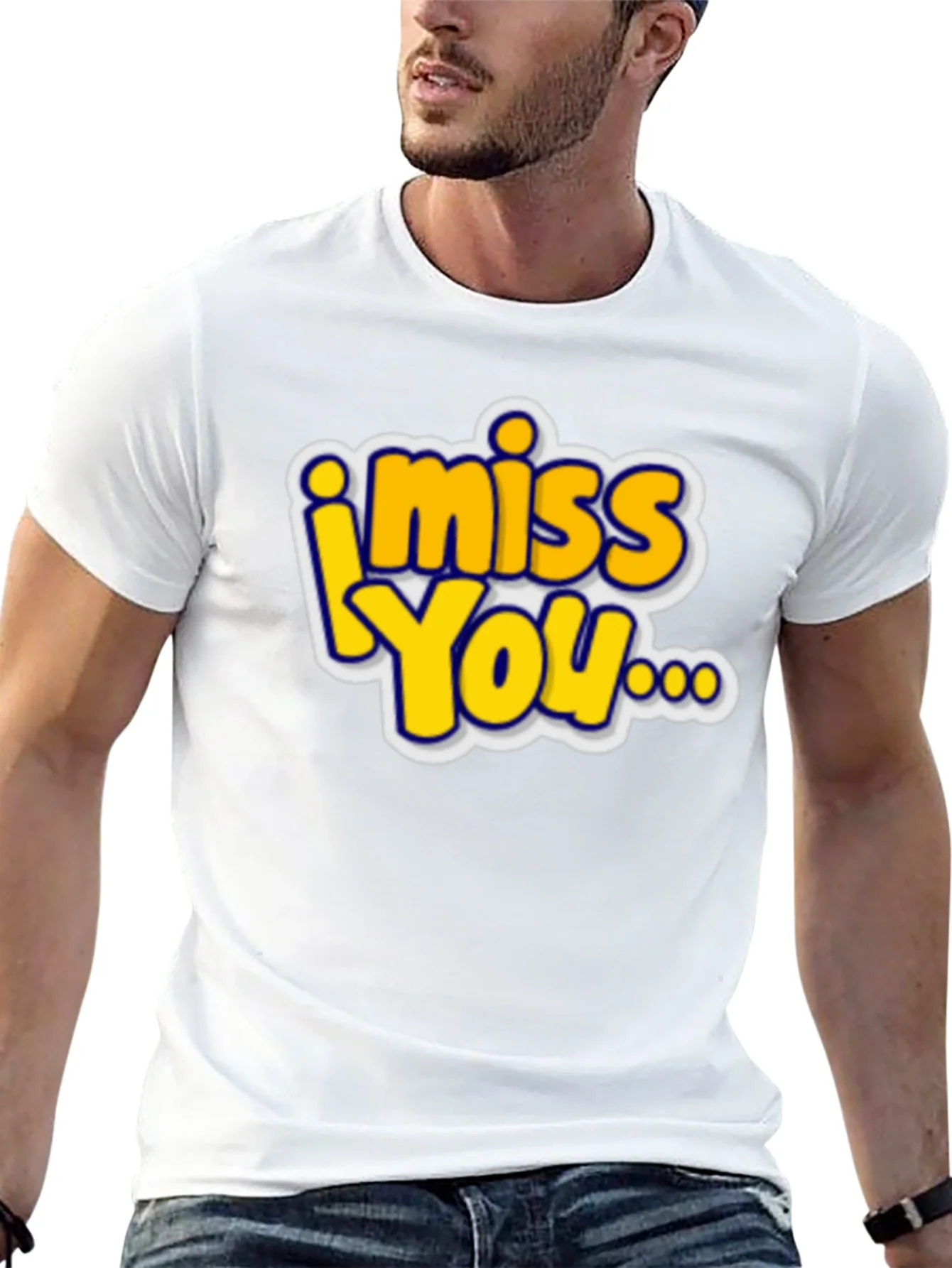 Rebbecca I Miss You Graphic T-Shirt - Black