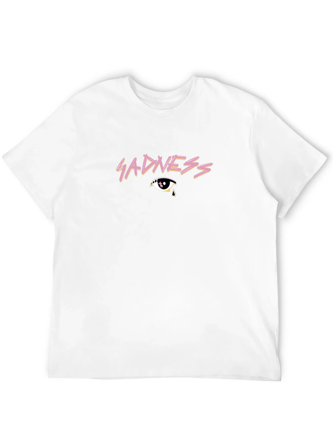 Rebbecca Sadness Graphic Print Black T-Shirt