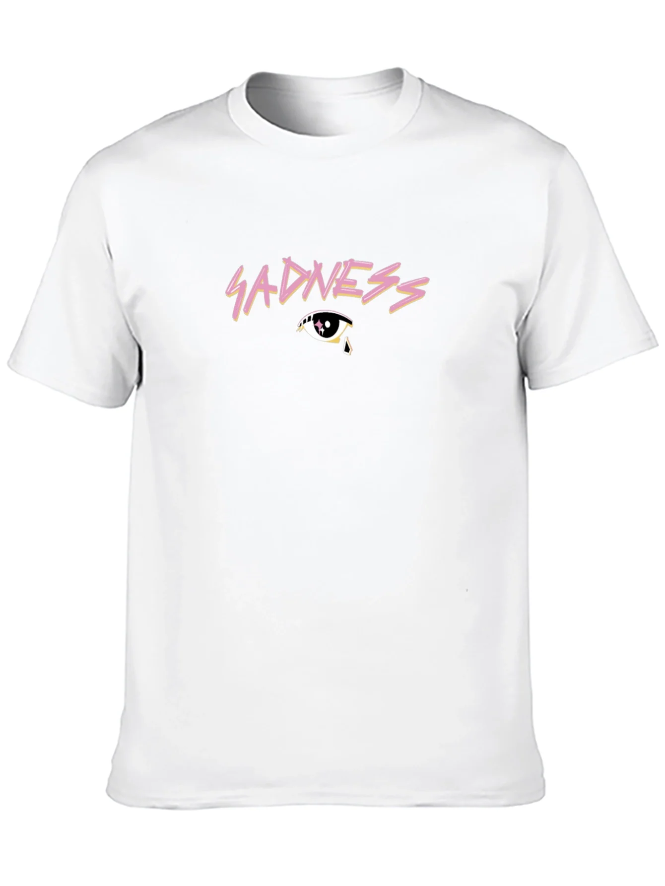 Rebbecca Sadness Graphic Print Black T-Shirt
