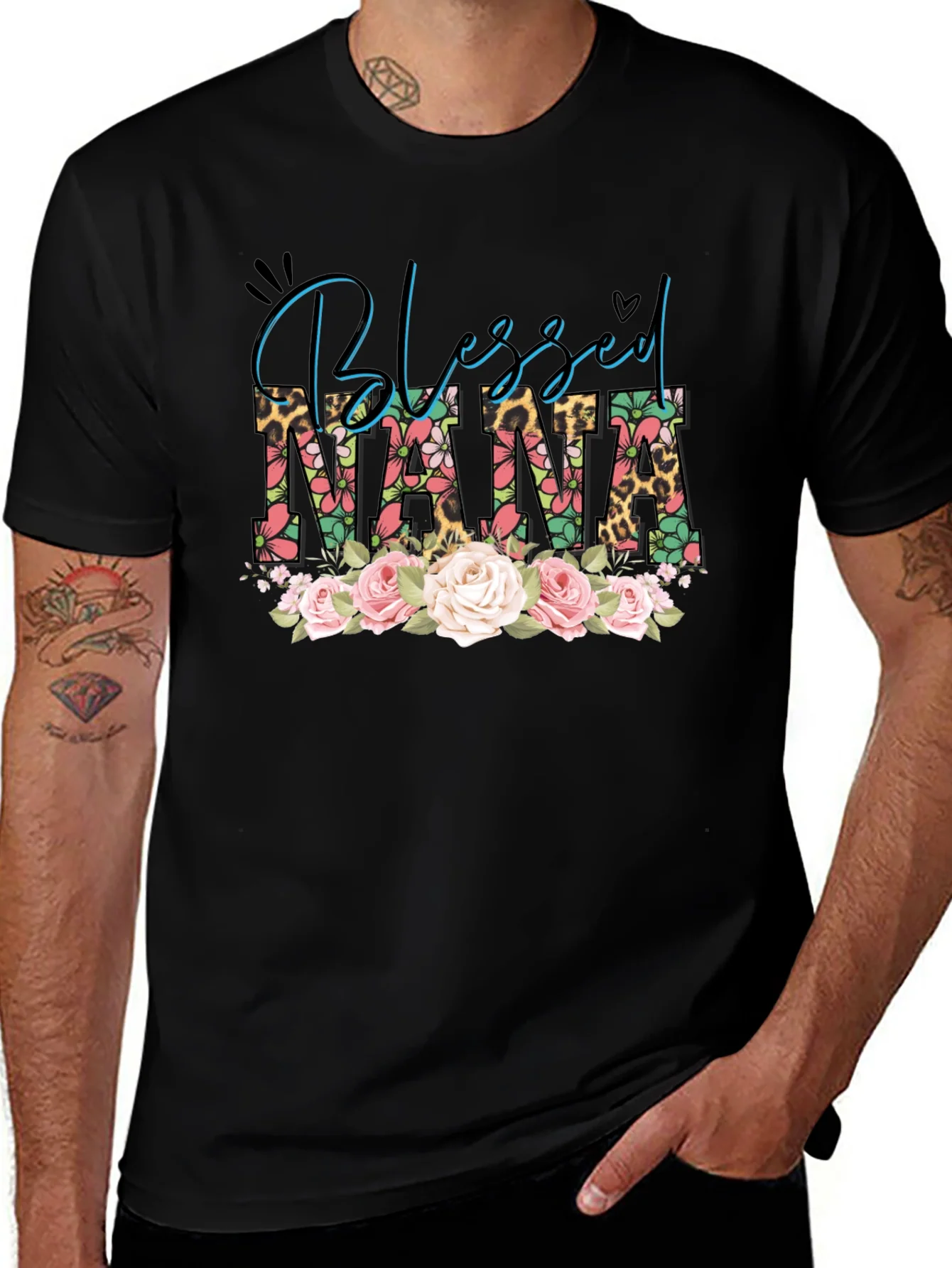 Camiseta Blessed Nana Floral