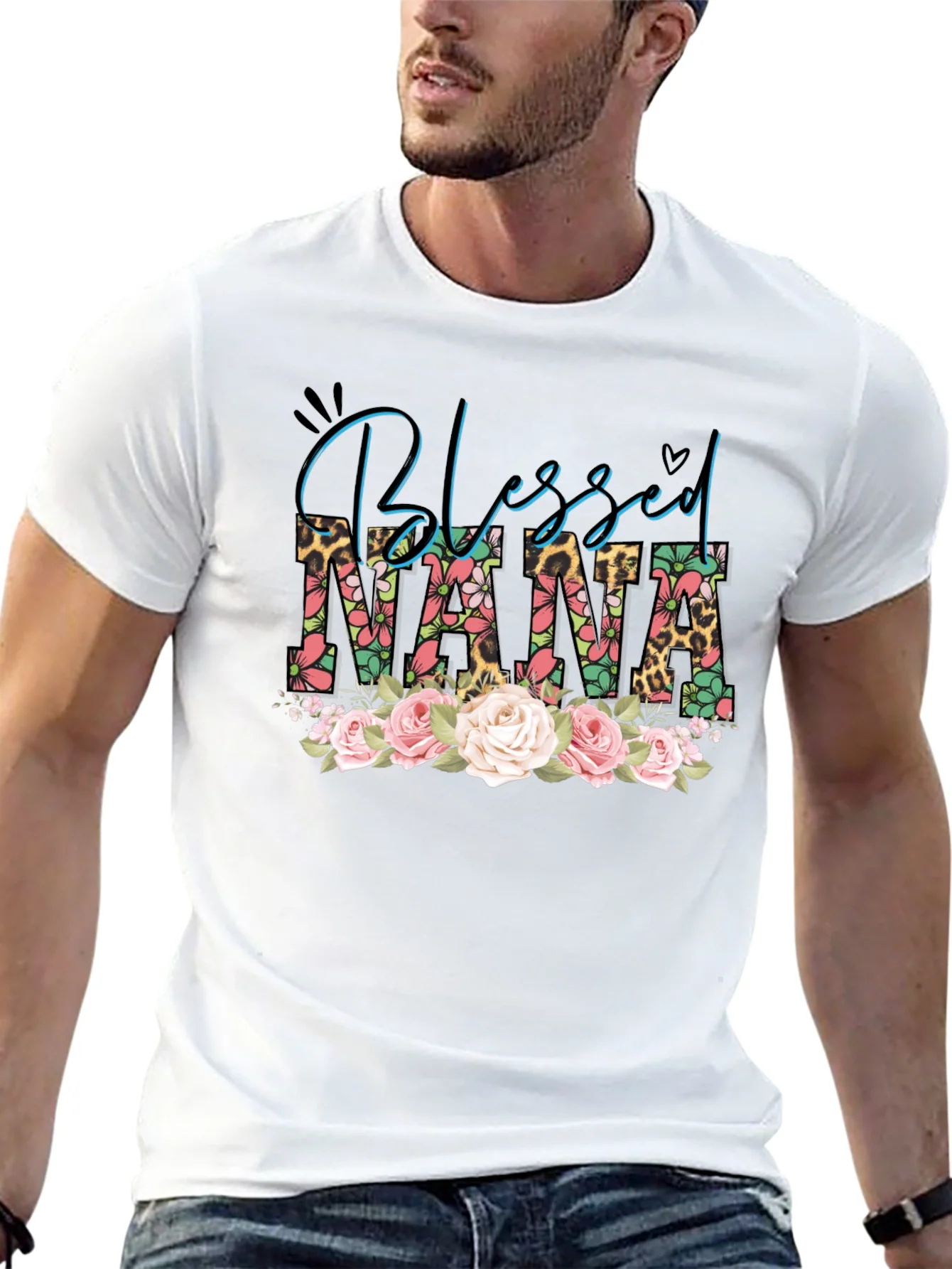 Camiseta Blessed Nana Floral