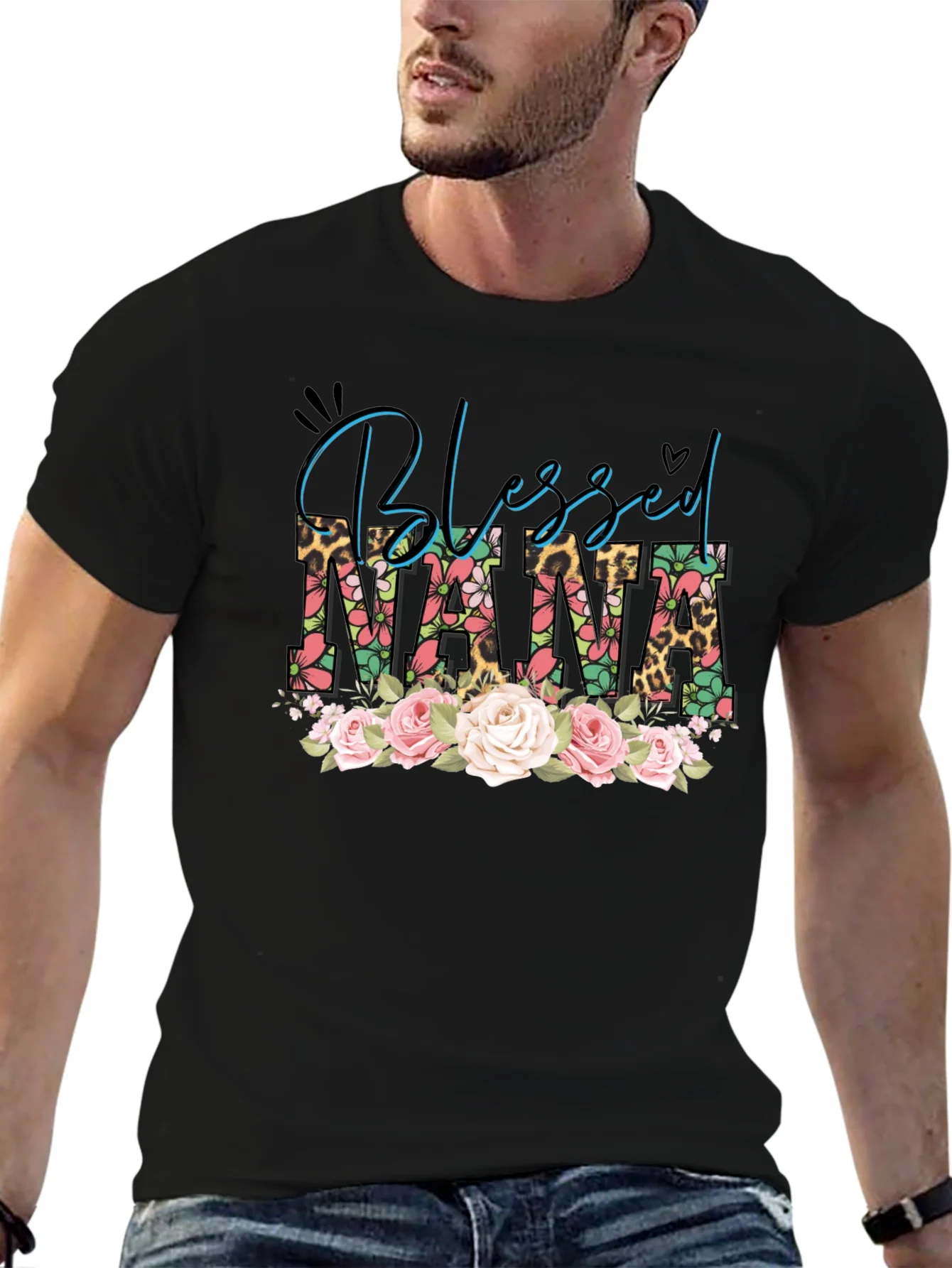 Camiseta Blessed Nana Floral
