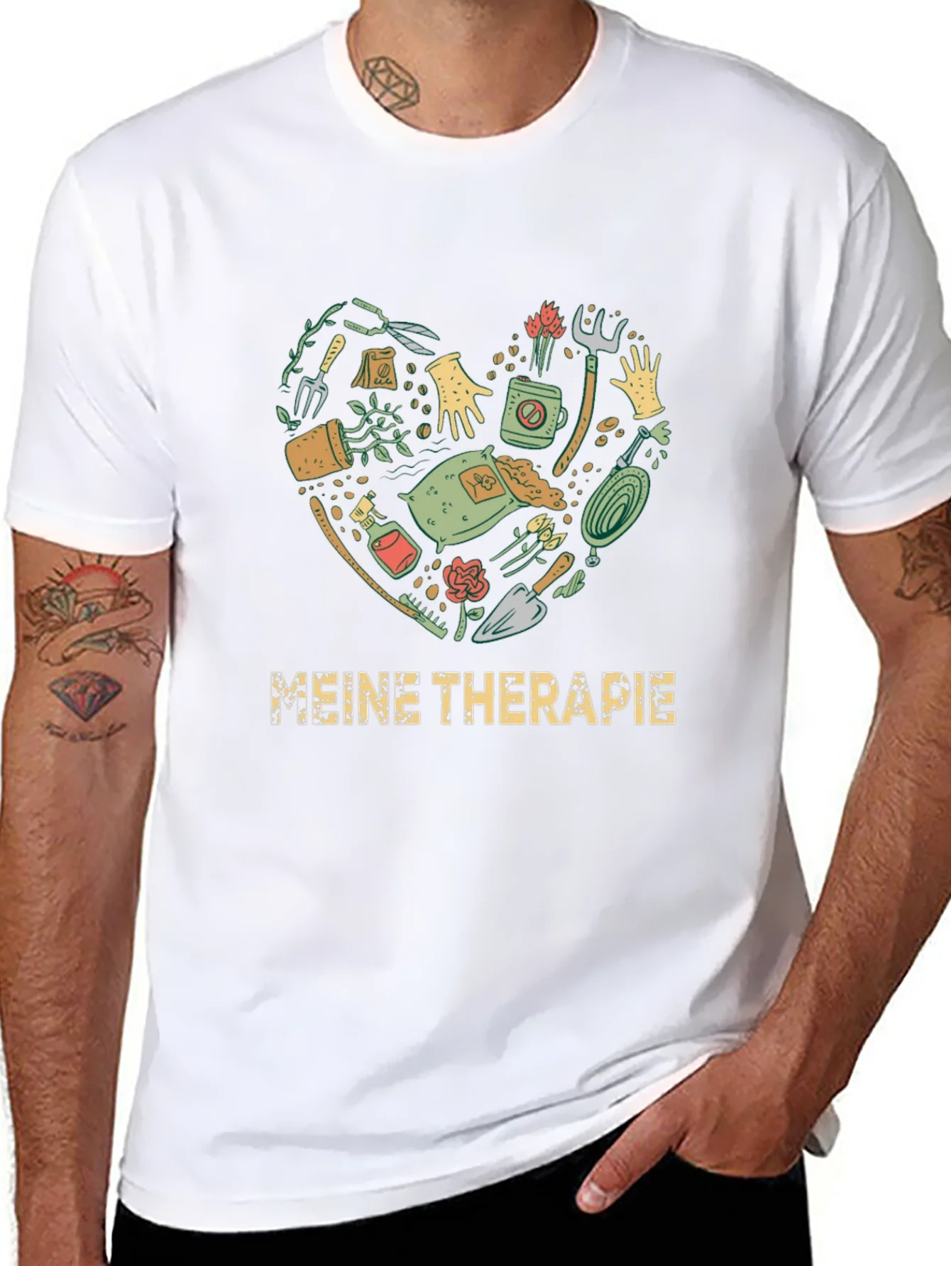Camiseta Negra Jardiner¨ªa Terapia