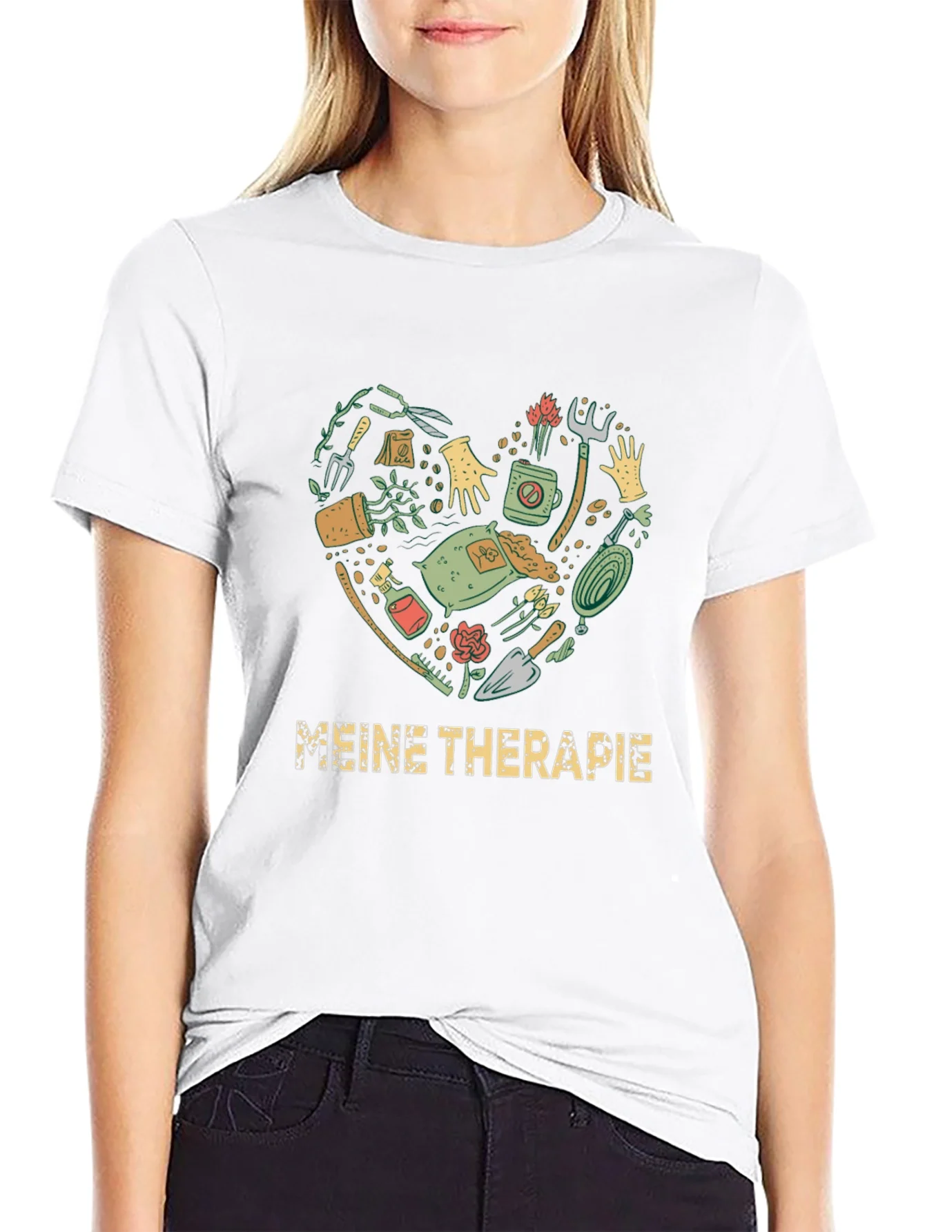 Camiseta Negra Jardiner¨ªa Terapia