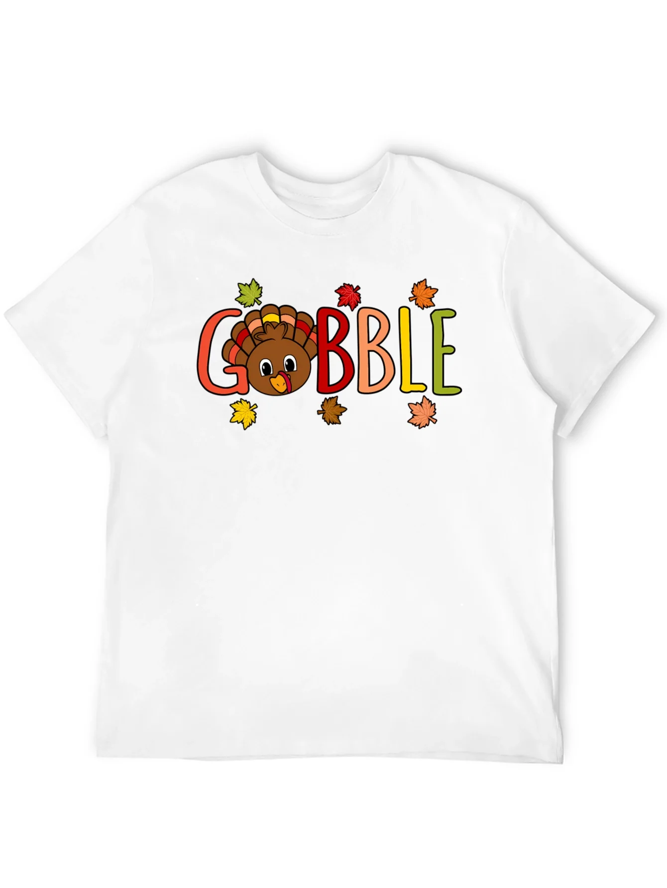 Camiseta Negra Gobble Festiva de Acci¨®n de Gracias