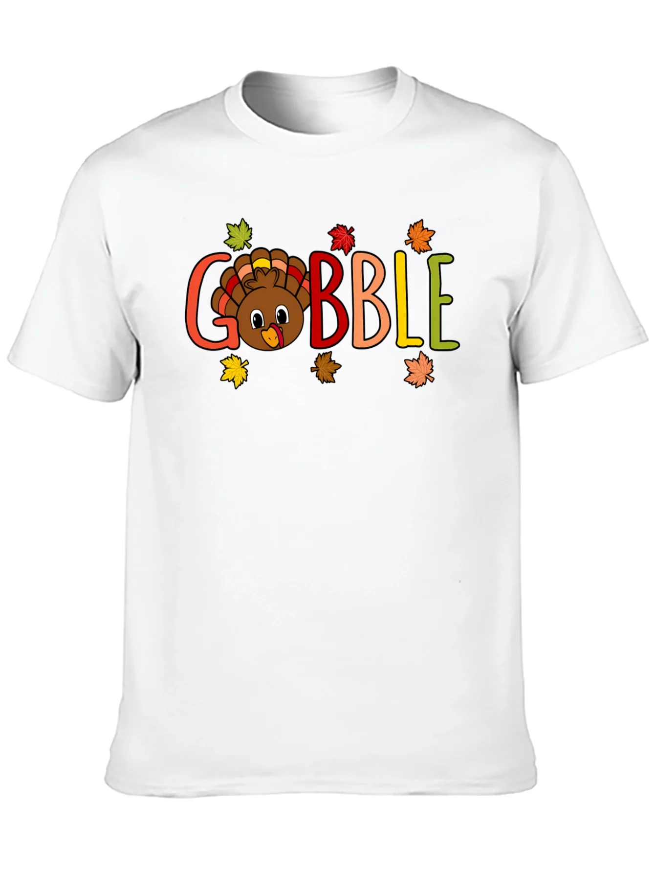 Camiseta Negra Gobble Festiva de Acci¨®n de Gracias