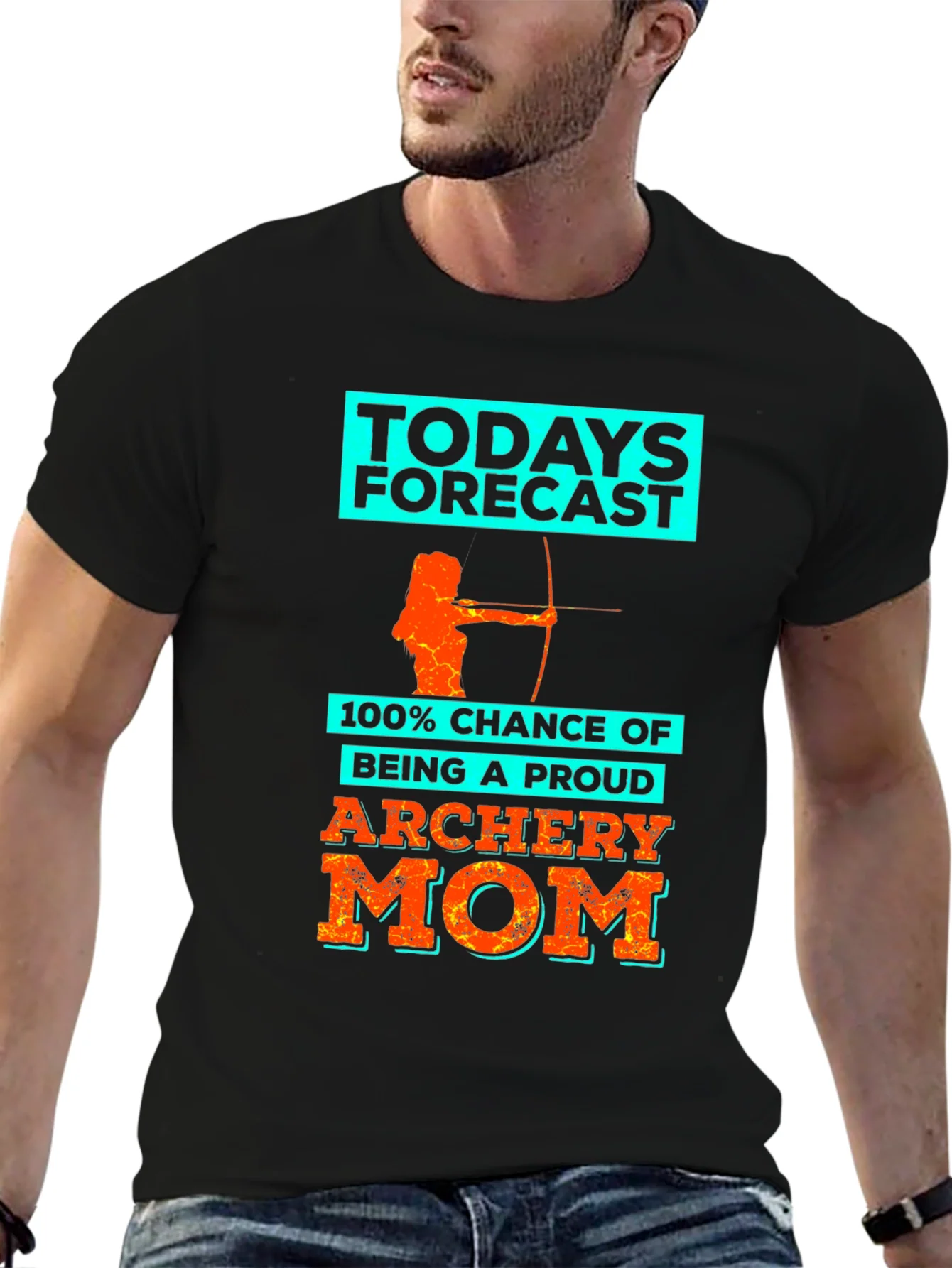 Rebbecca Archery Mom Forecast T-Shirt