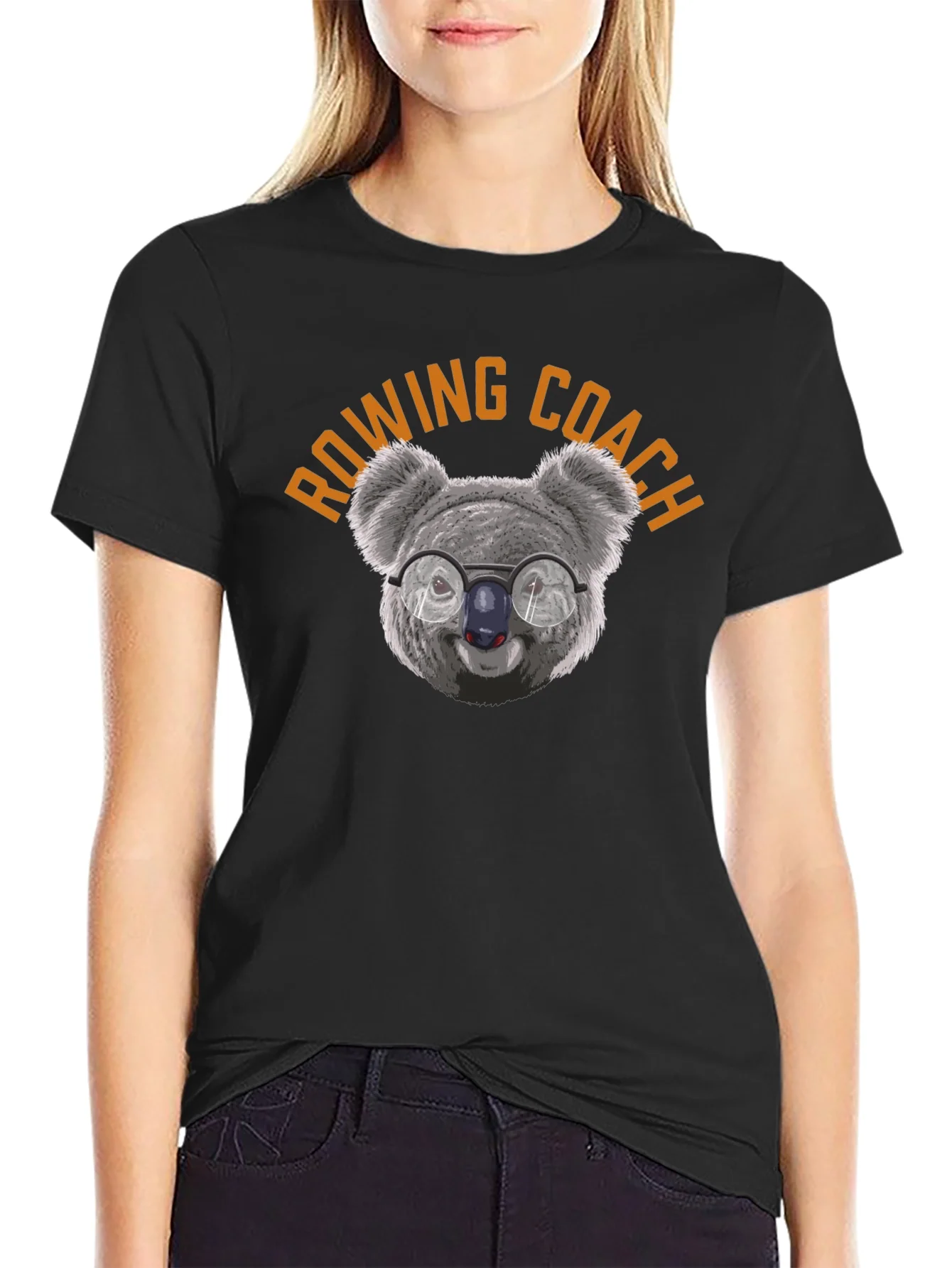Camiseta Negra Rowing Coach Koala