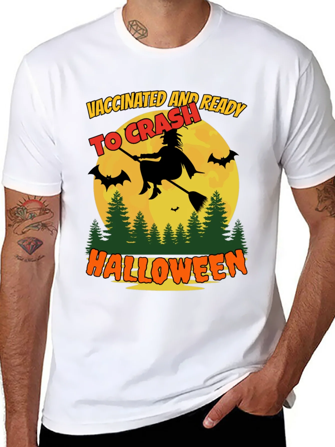 Rebbecca Vaccinated and Ready To Crash Halloween T-Shirt