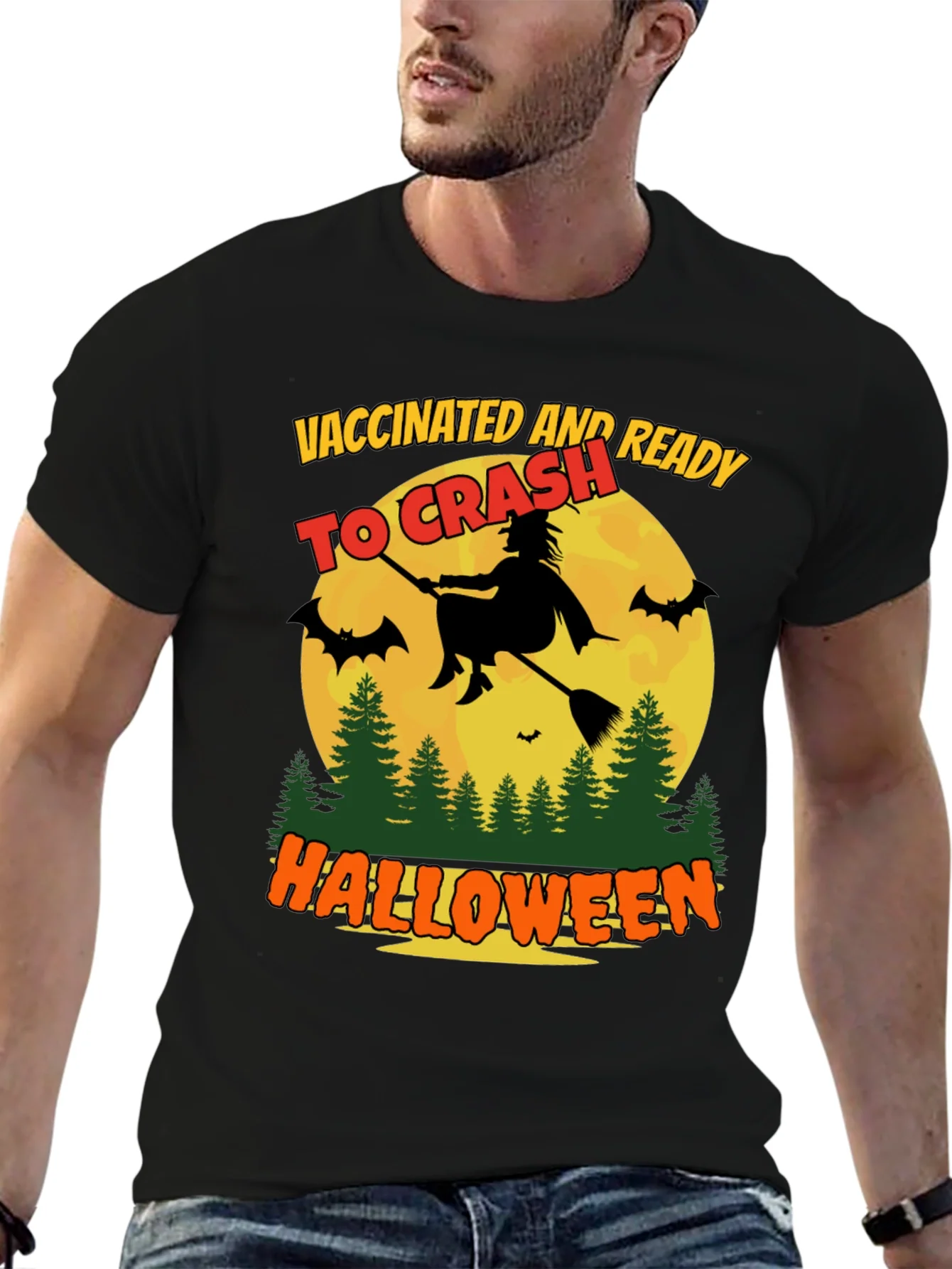 Rebbecca Vaccinated and Ready To Crash Halloween T-Shirt