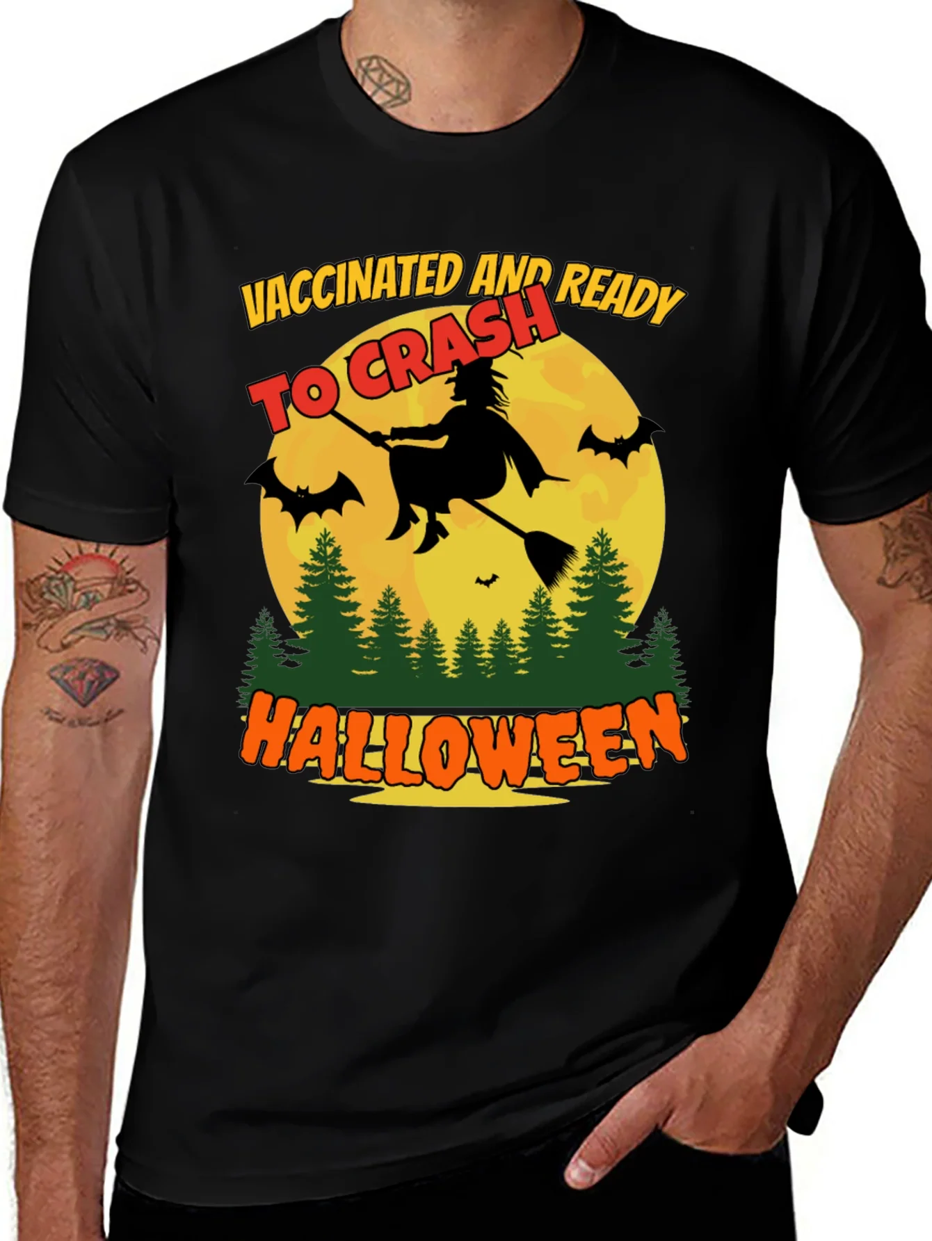 Rebbecca Vaccinated and Ready To Crash Halloween T-Shirt