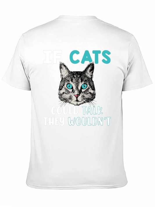 Camiseta Negra con Dise?o de Gato para Amantes de los Felinos